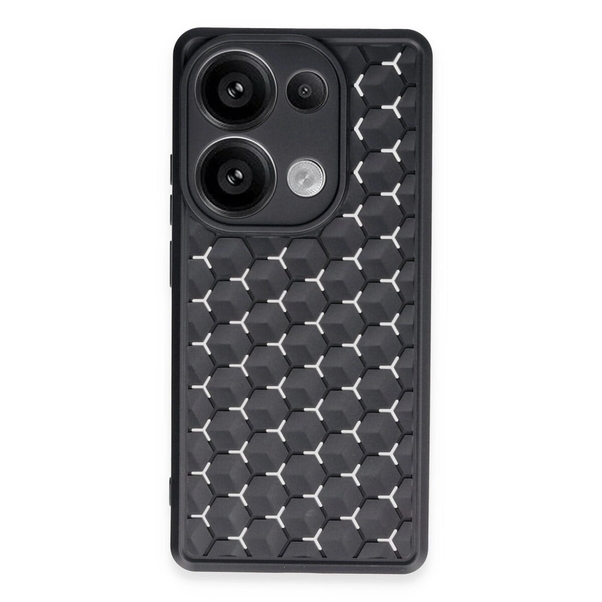 Xiaomi Redmi Note 13 Pro 4g Kılıf Petek Silikon Kapak - Siyah