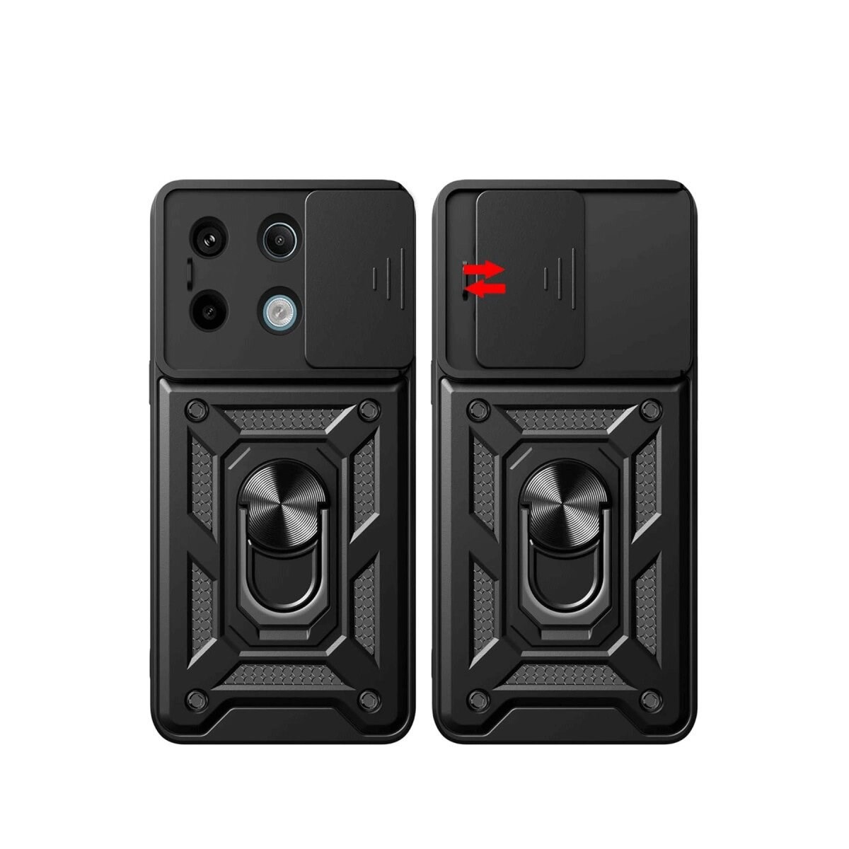 Xiaomi Redmi Note 13 Pro 4g Pars Lens Yüzüklü Silikon - Lacivert