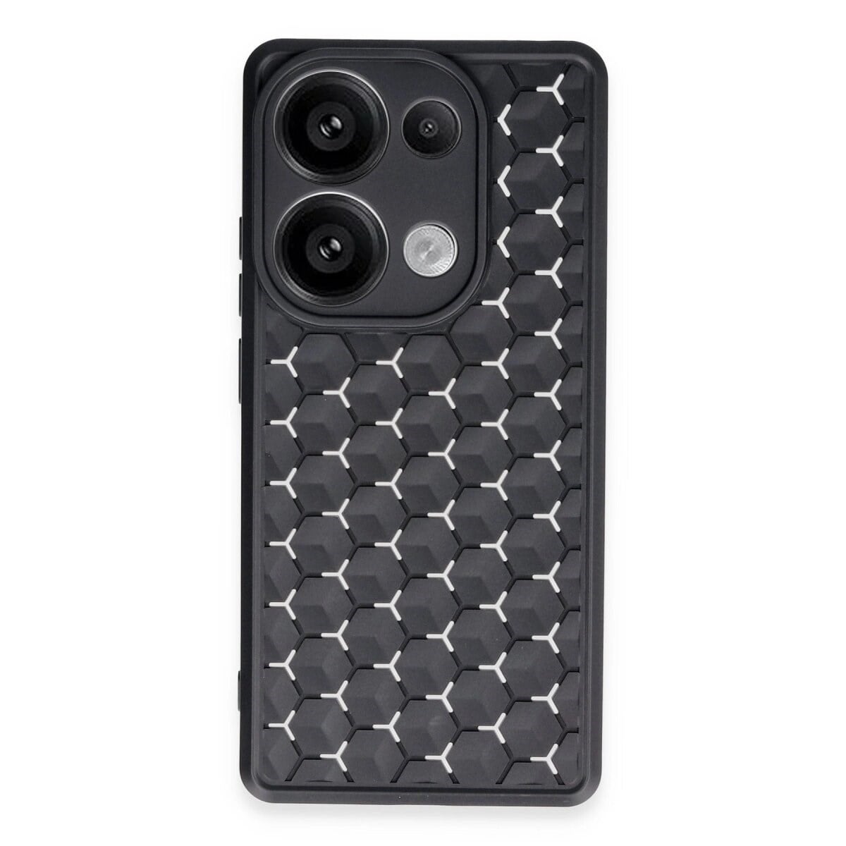 Xiaomi Redmi Note 13 Pro 5g Kılıf Petek Silikon Kapak - Siyah