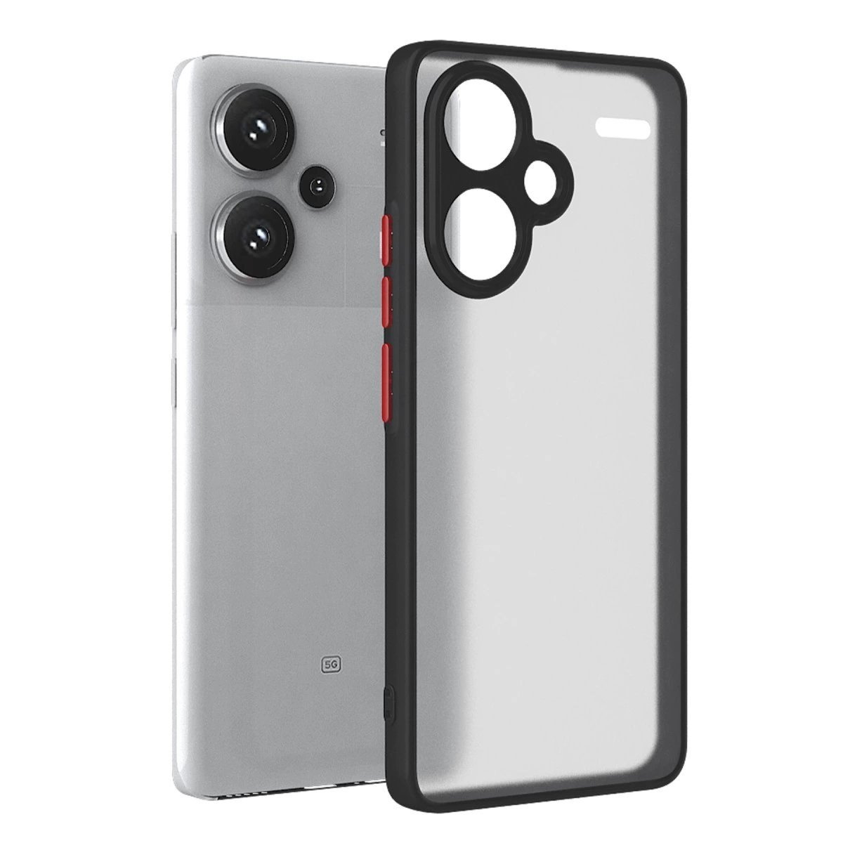 Xiaomi Redmi Note 13 Pro Plus Kılıf Montreal Silikon Kapak - Siyah