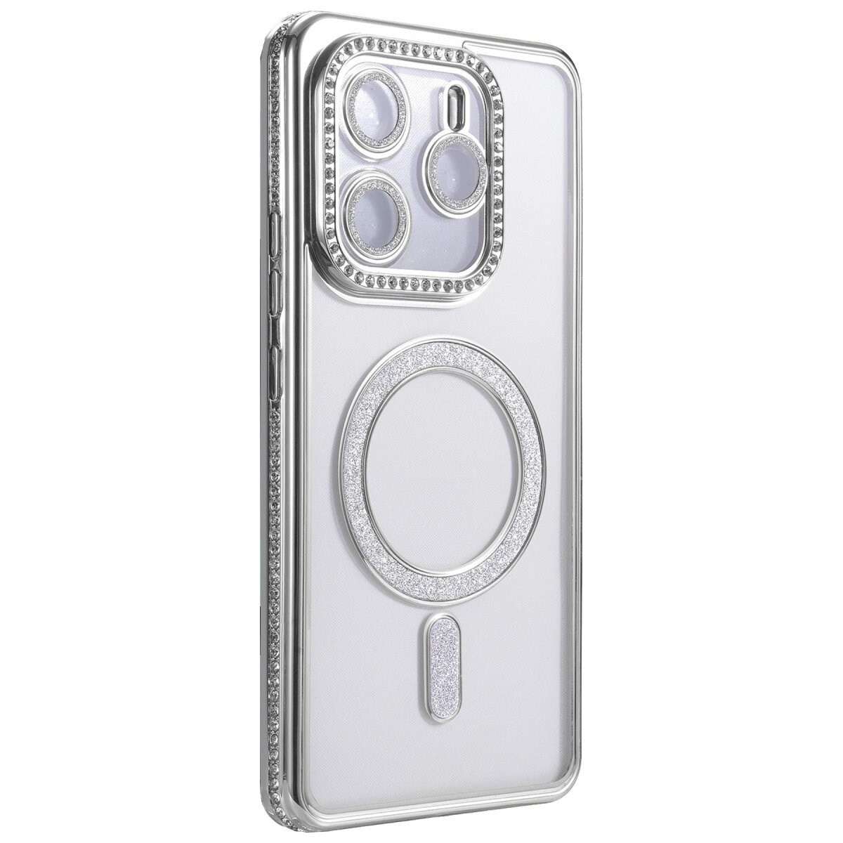 Xiaomi Redmi Note 14 4g Joke Simli Magneticsafe Kılıf - Gümüş