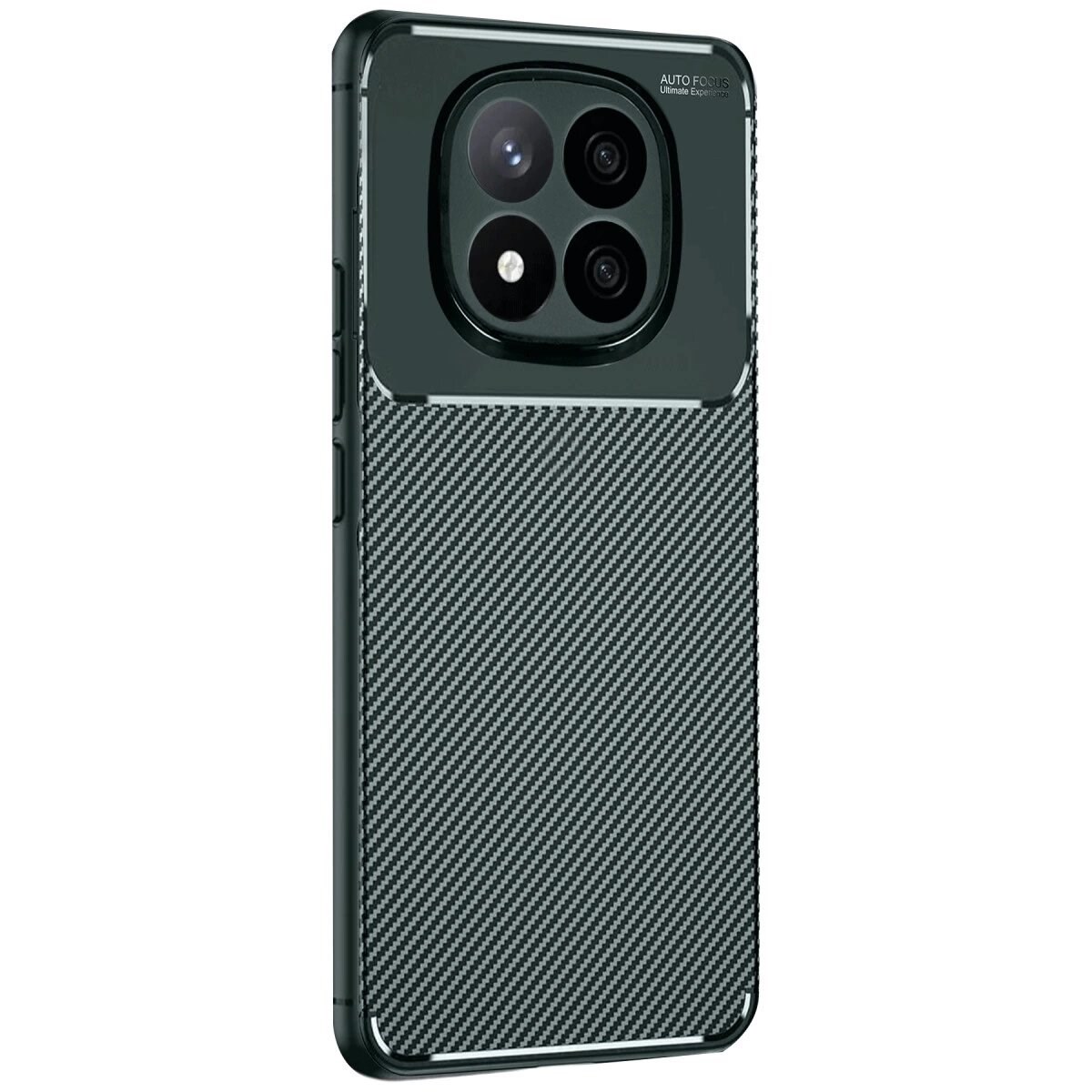 Xiaomi Redmi Note 14 Pro 4g Kılıf Auto Focus Karbon Kapak - Koyu Yeşil