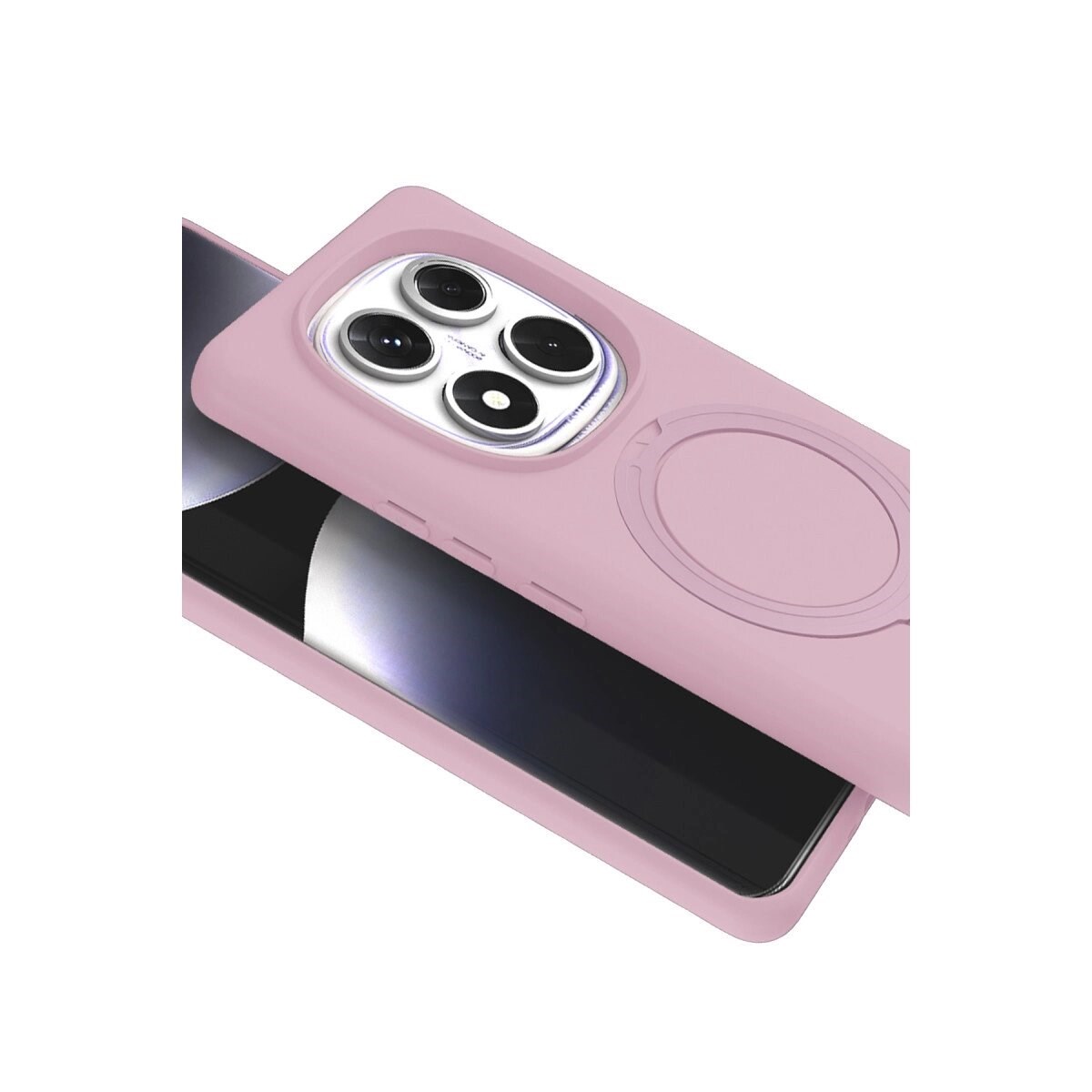 Xiaomi Redmi Note 14 Pro 4g Regal Magsafe Standlı Kapak - Açık Pembe