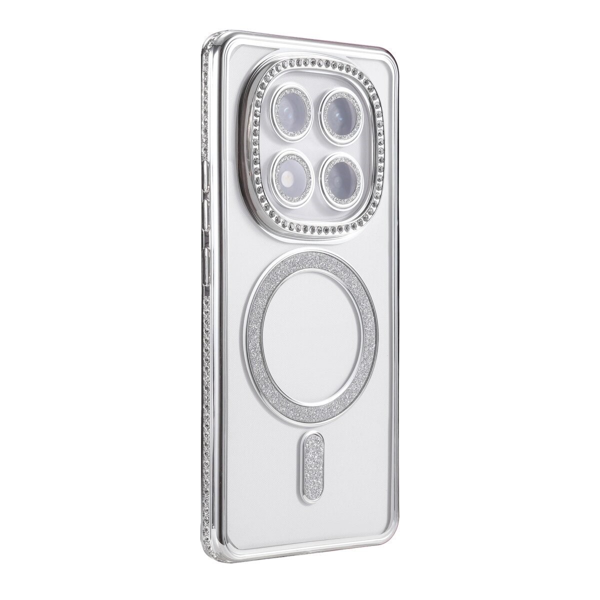 Xiaomi Redmi Note 14 Pro 5g Joke Simli Magneticsafe Kılıf - Gümüş