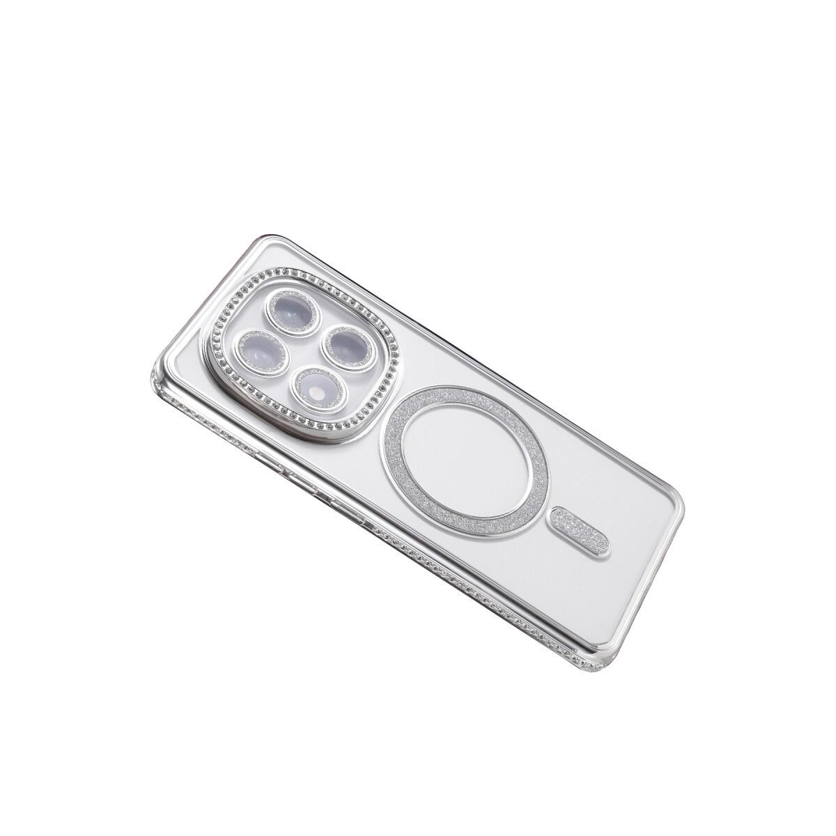 Xiaomi Redmi Note 14 Pro 5g Joke Simli Magneticsafe Kılıf - Gümüş