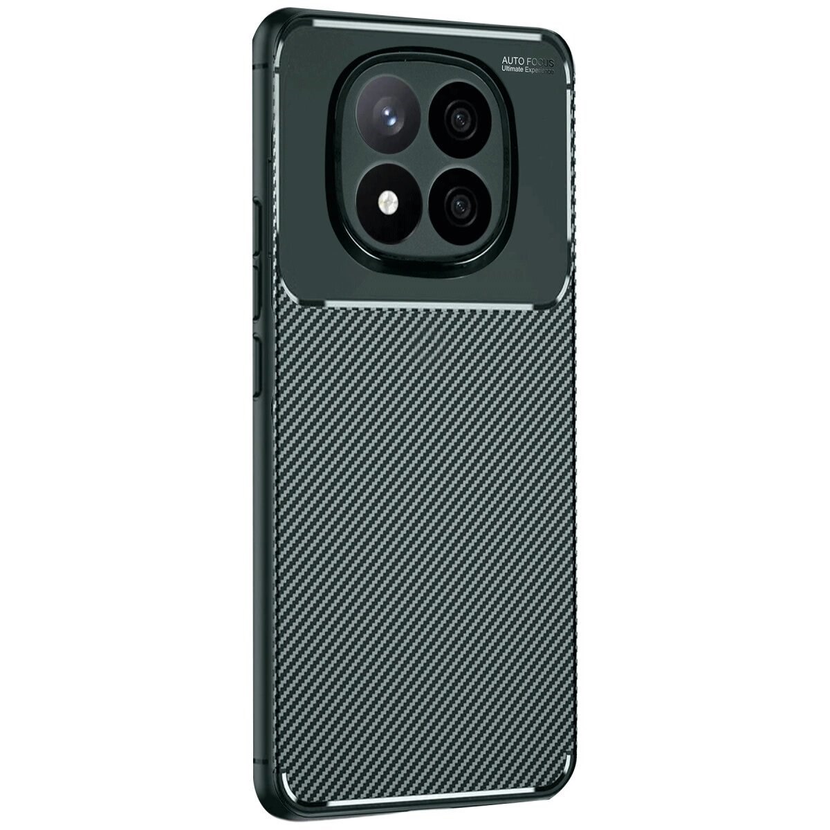 Xiaomi Redmi Note 14 Pro 5g Kılıf Auto Focus Karbon Kapak - Koyu Yeşil