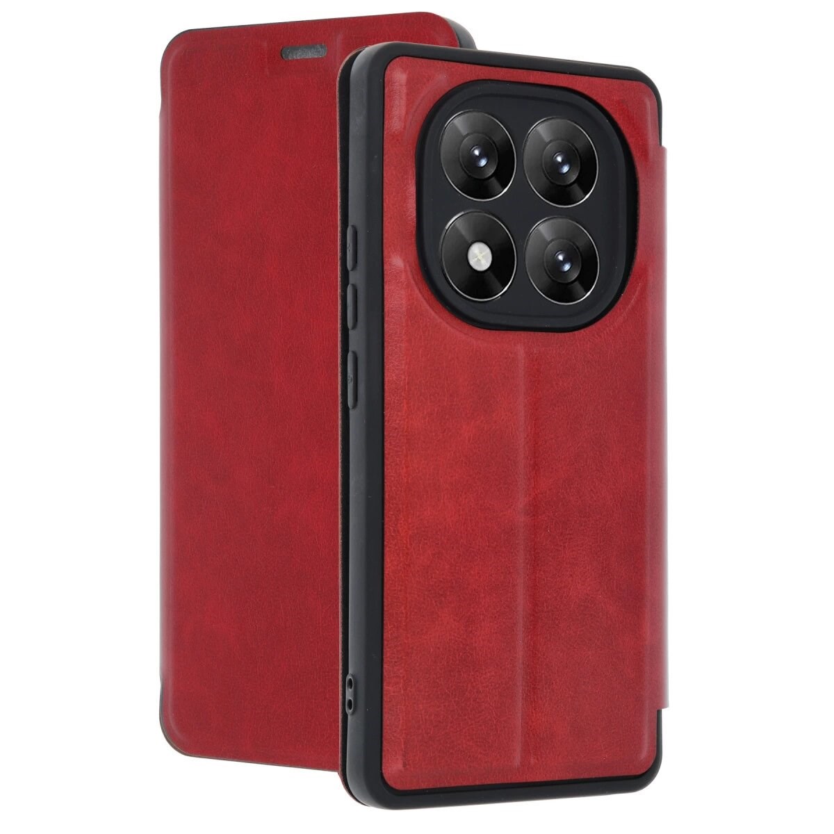 Xiaomi Redmi Note 14 Pro 5g Kılıf Flip Cover - Kırmızı