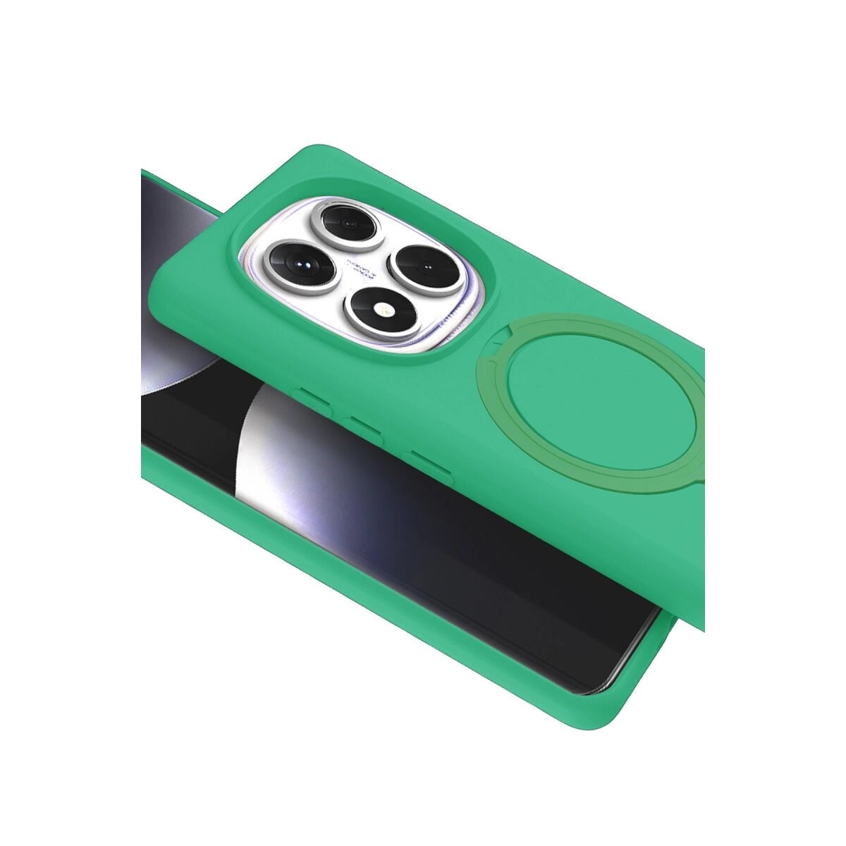 Xiaomi Redmi Note 14 Pro 5g Regal Magsafe Standlı Kapak - Yeşil