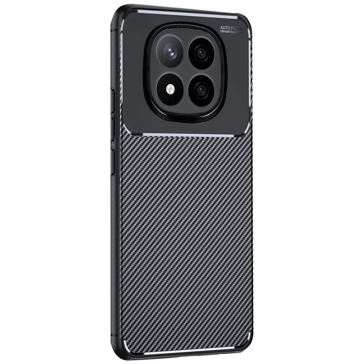 Xiaomi Redmi Note 14 Pro Plus Kılıf Auto Focus Karbon Kapak - Siyah