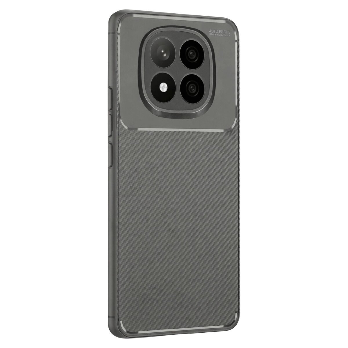 Xiaomi Redmi Note 14 Pro Plus Kılıf Auto Focus Karbon Kapak - Gri
