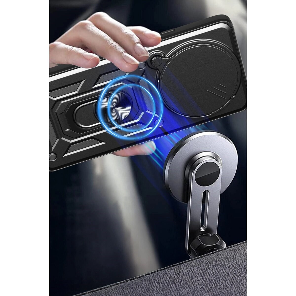 Xiaomi Redmi Note 14 Pro Plus Kılıf Pars Lens Yüzüklü Silikon - Yeşil