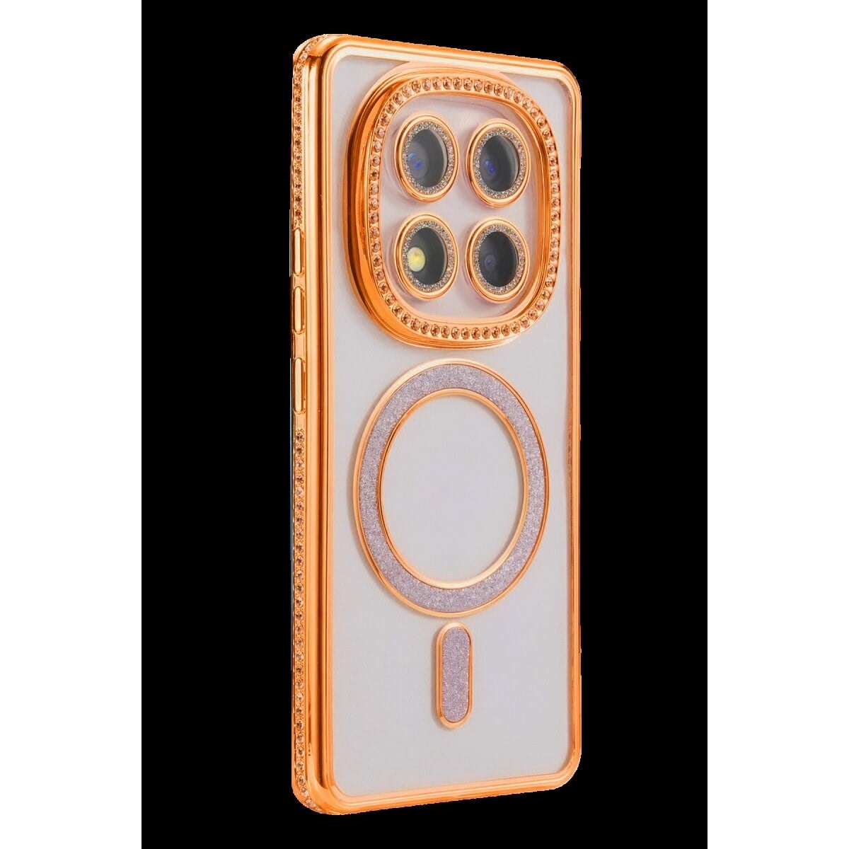Xiaomi Redmi Note 15 4g Joke Simli Magneticsafe Kılıf - Turuncu