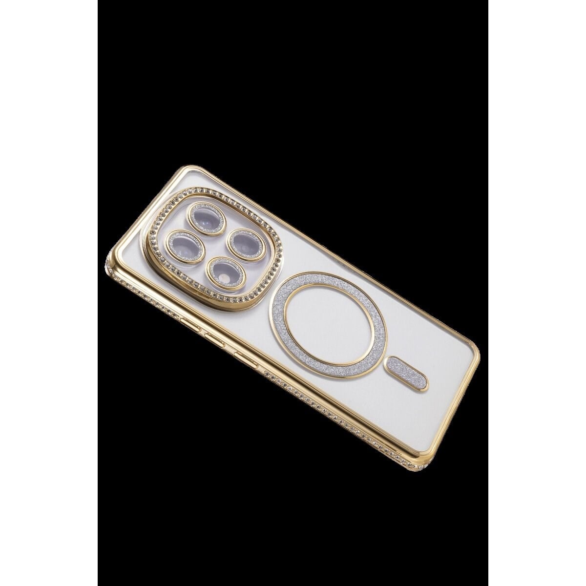 Xiaomi Redmi Note 15 4g Joke Simli Magneticsafe Kılıf - Gold