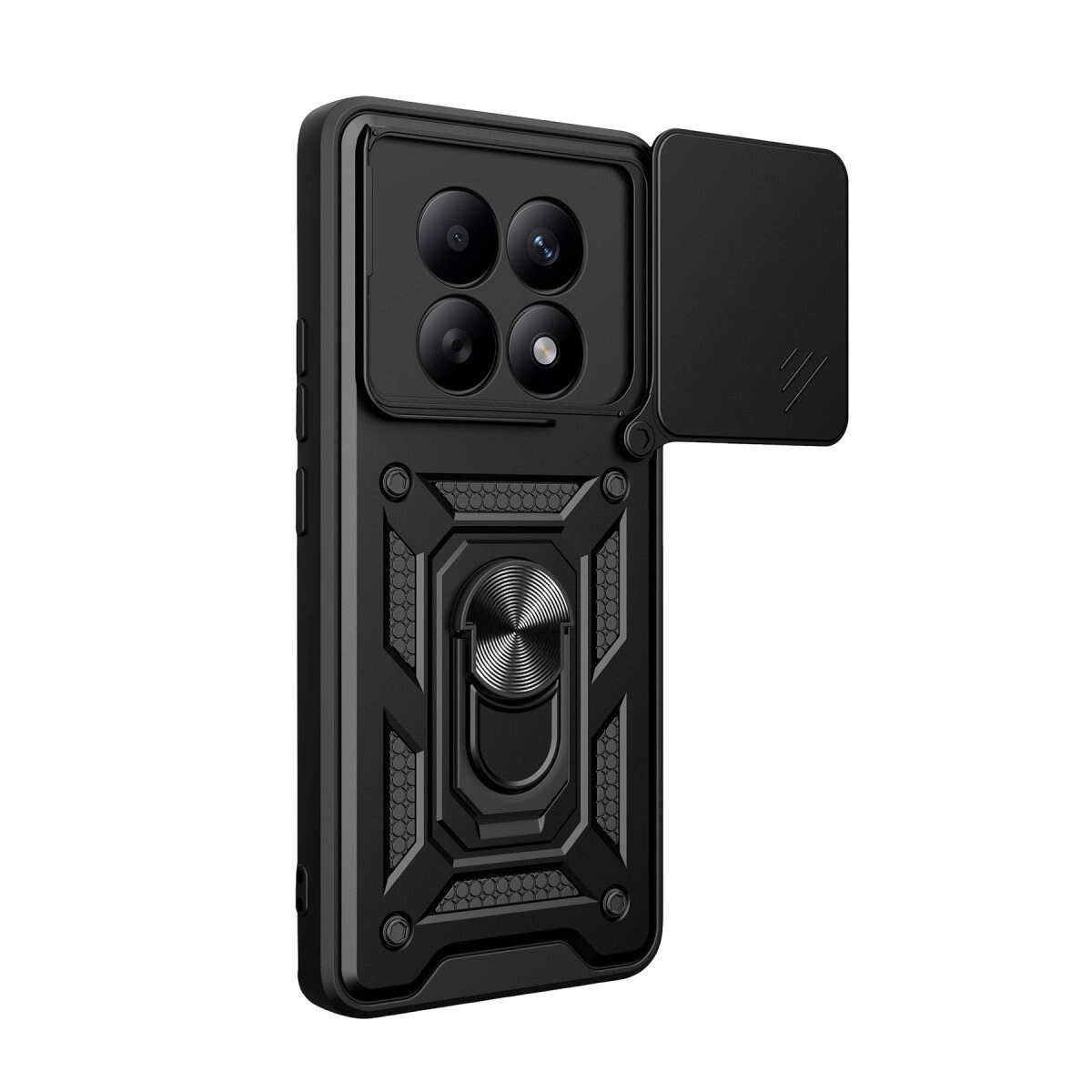 Xiaomi Redmi Note 15 4g Pars Lens Yüzüklü Silikon - Siyah