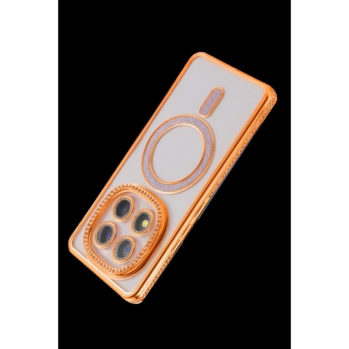 Xiaomi Redmi Note 15 Pro 4g Joke Simli Magneticsafe Kılıf - Turuncu