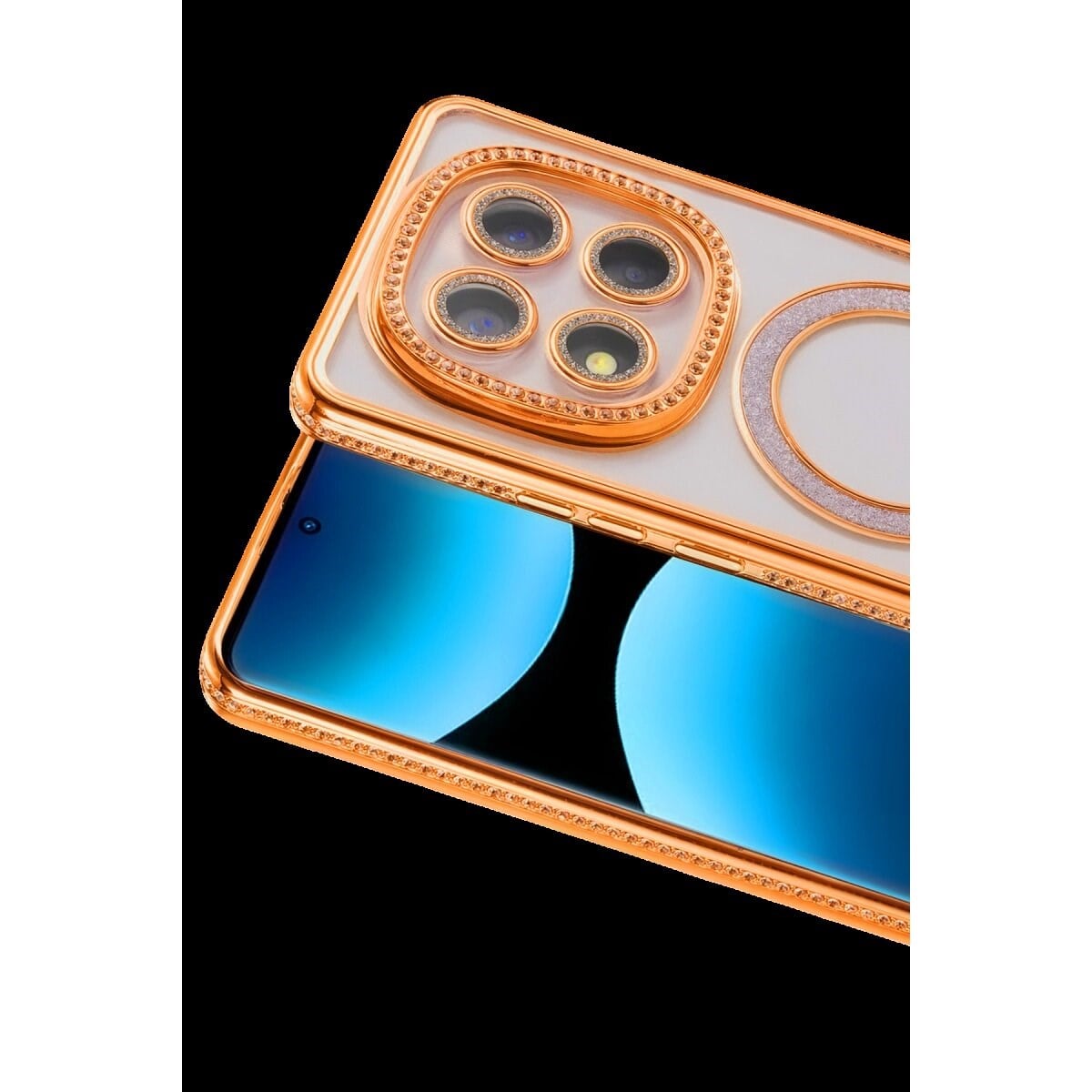 Xiaomi Redmi Note 15 Pro 4g Joke Simli Magneticsafe Kılıf - Turuncu