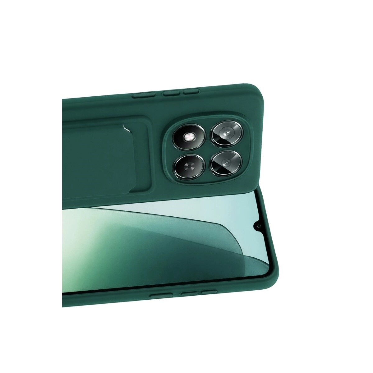 Xiaomi Redmi Note 15 Pro 4g Kelvin Kartvizitli Silikon - Koyu Yeşil