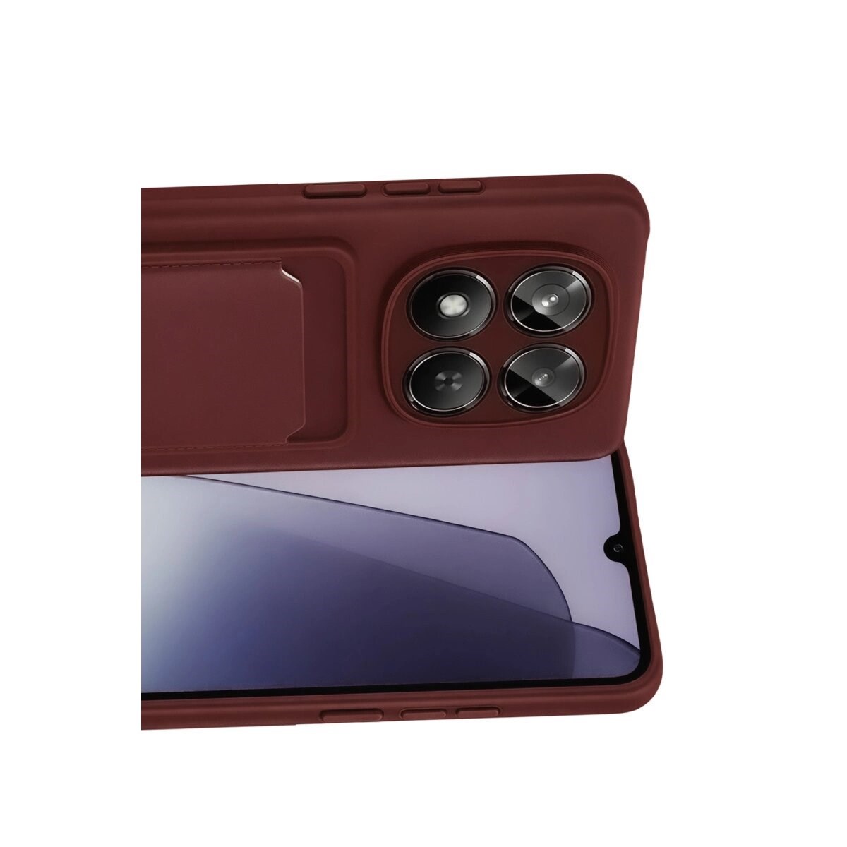 Xiaomi Redmi Note 15 Pro 4g Kelvin Kartvizitli Silikon - Bordo