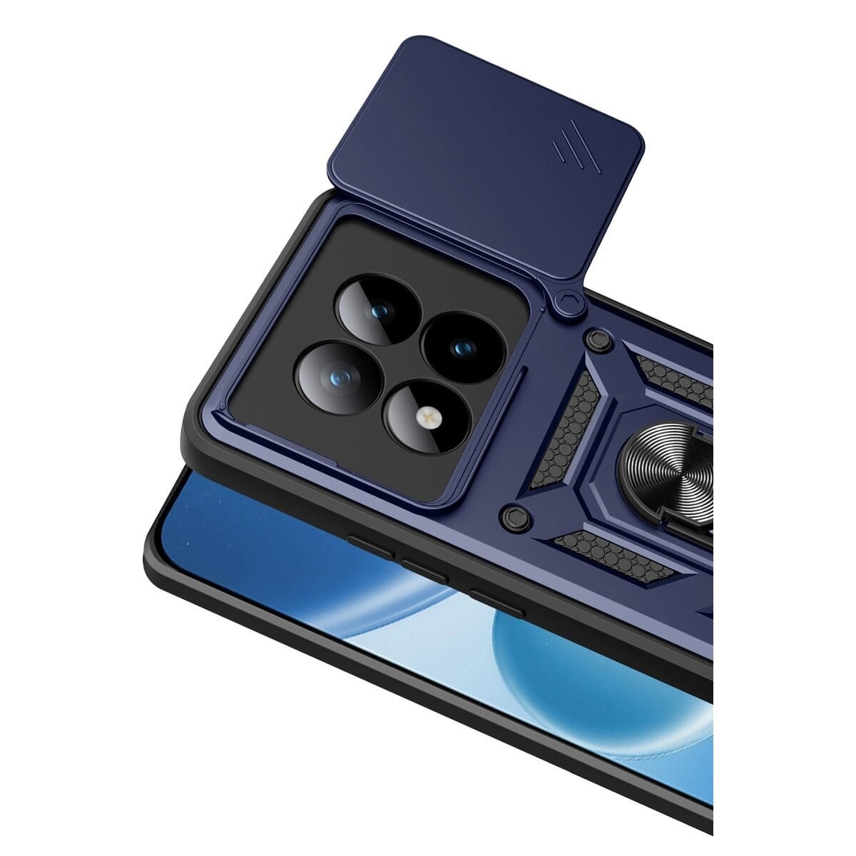 Xiaomi Redmi Note 15 Pro 4g Pars Lens Yüzüklü Silikon - Lacivert