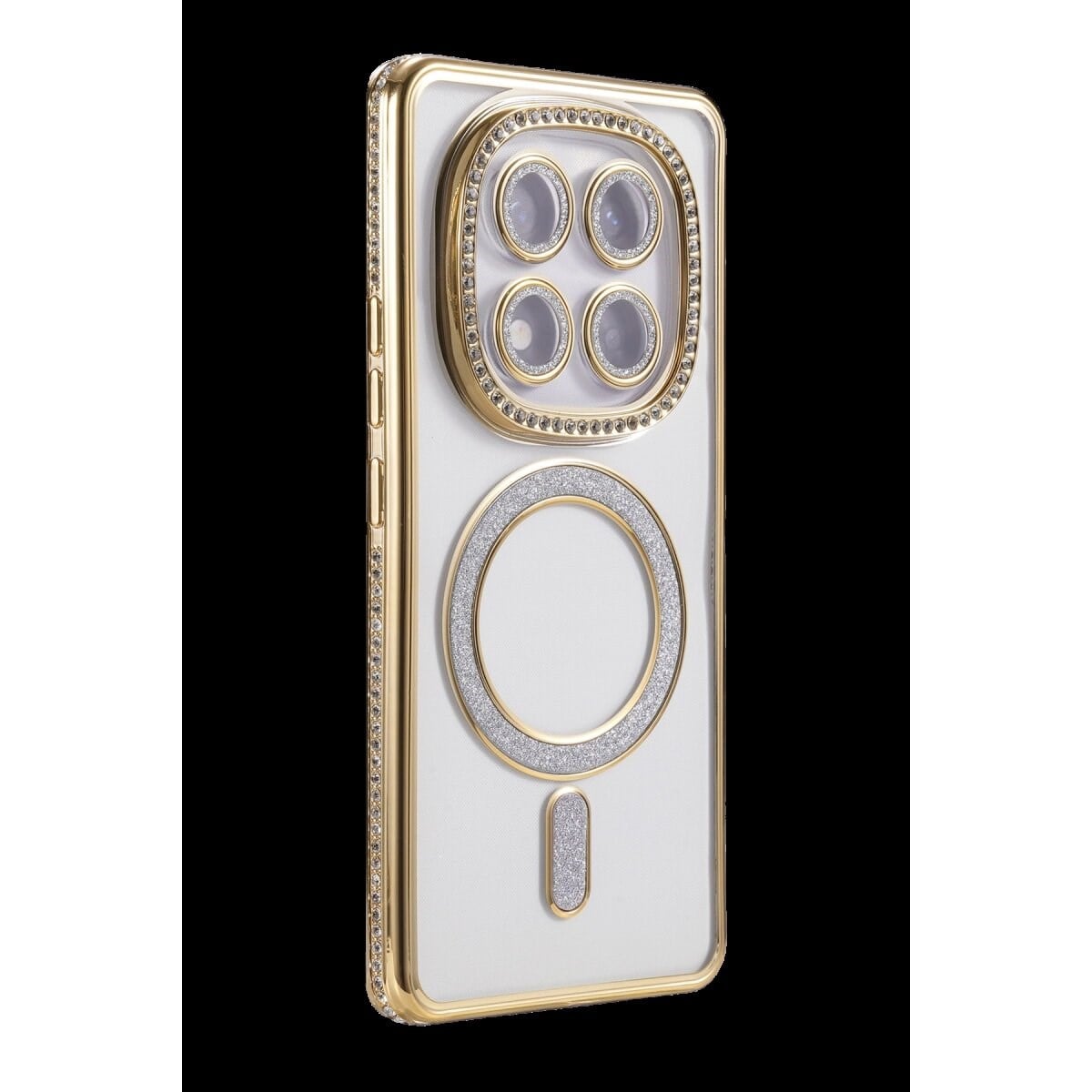 Xiaomi Redmi Note 15 Pro Plus 5g Joke Simli Magneticsafe Kılıf - Gold