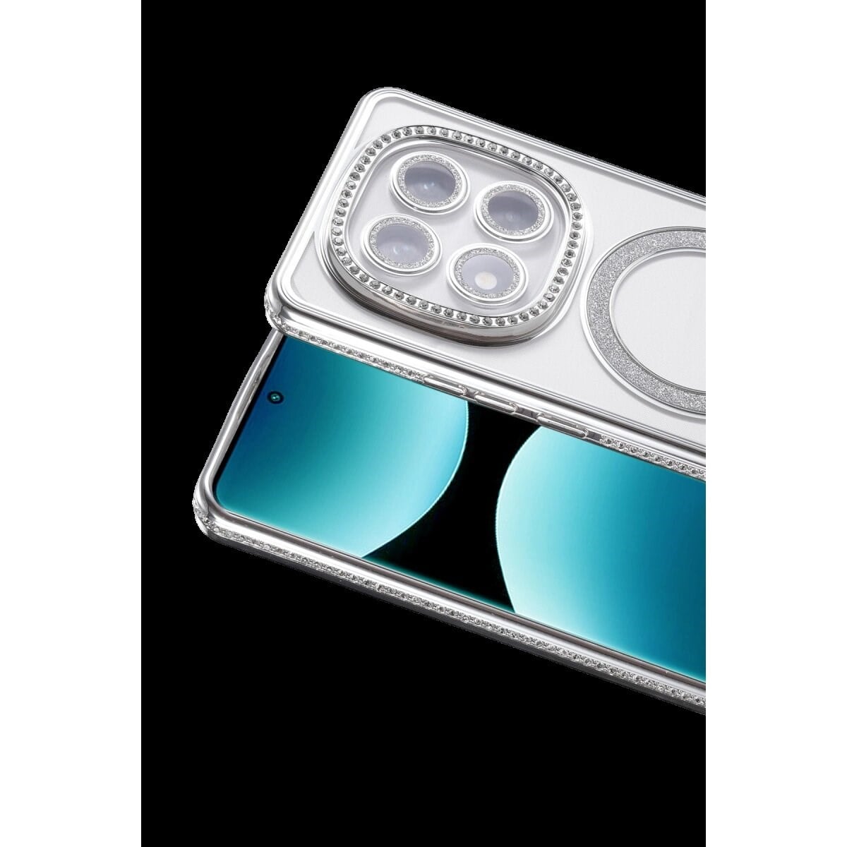 Xiaomi Redmi Note 15 Pro Plus 5g Joke Simli Magneticsafe Kılıf - Gümüş