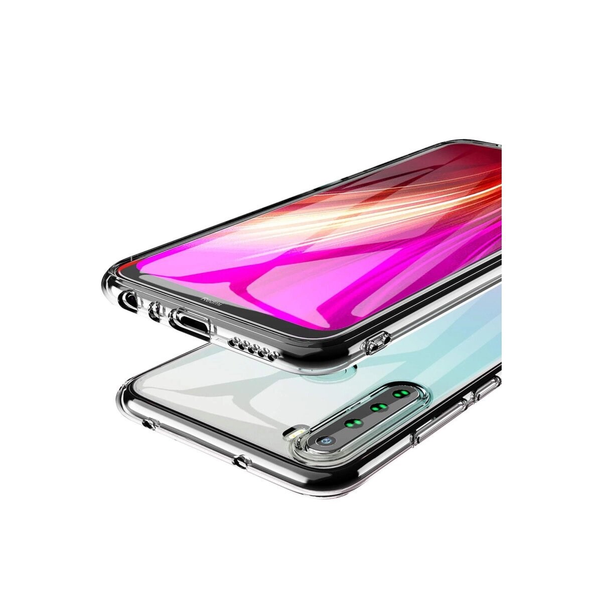 Xiaomi Redmi Note 8 Kılıf Lüx Şeffaf Silikon