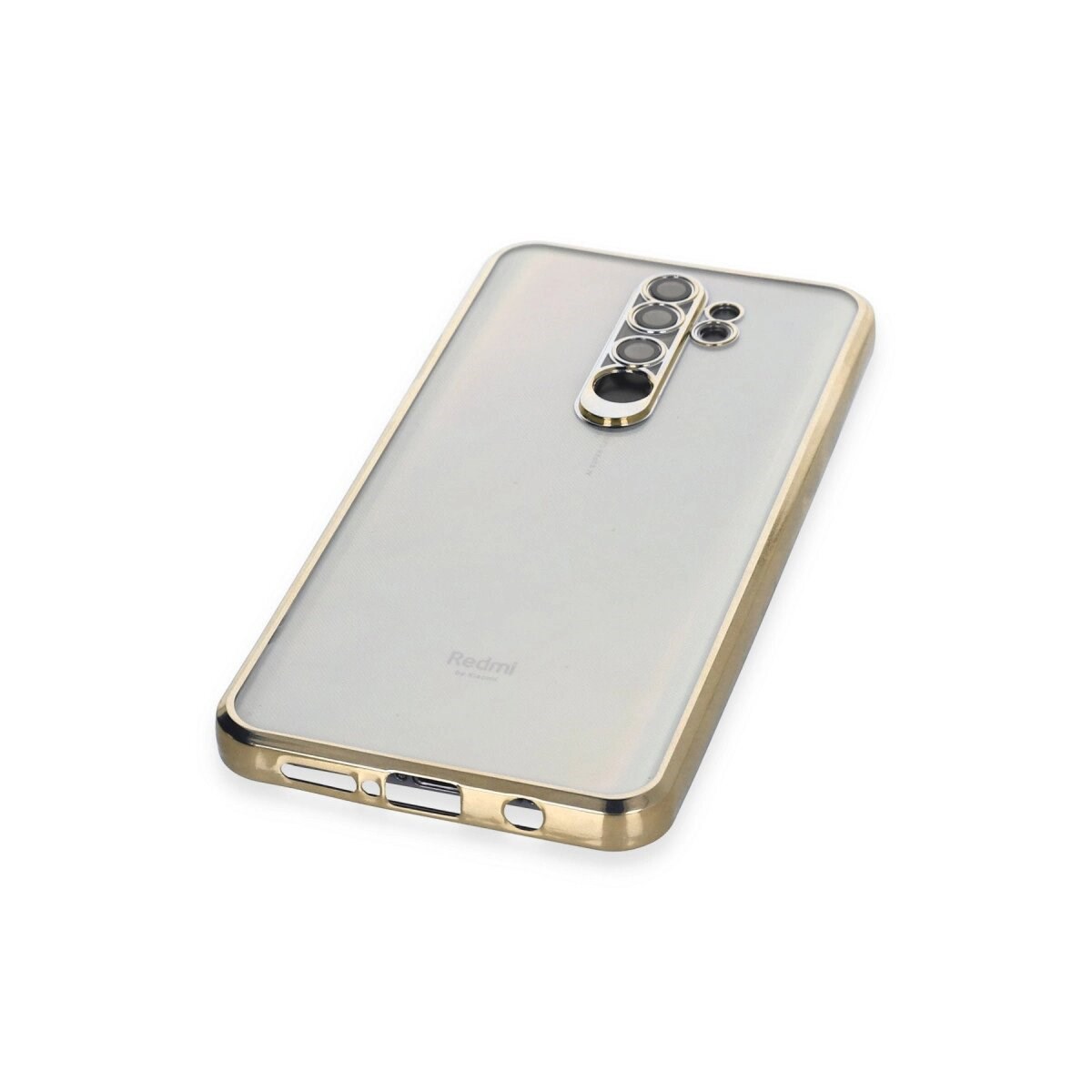 Xiaomi Redmi Note 8 Pro Kılıf Razer Lensli Silikon - Gold