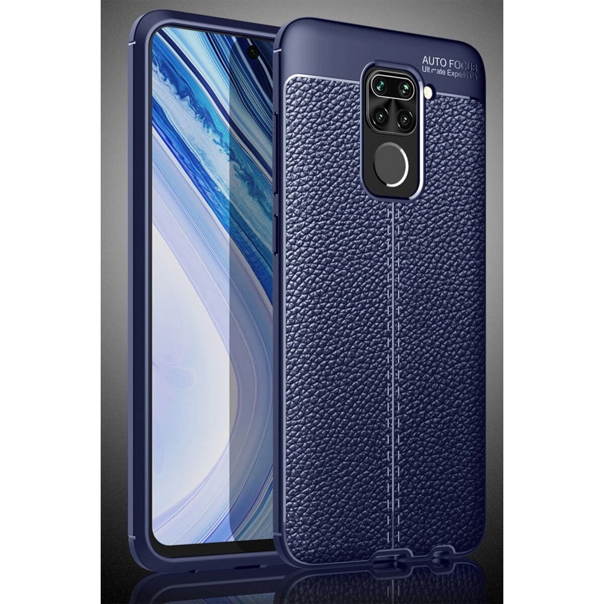 Xiaomi Redmi Note 9 Kılıf Auto Focus Kapak - Lacivert