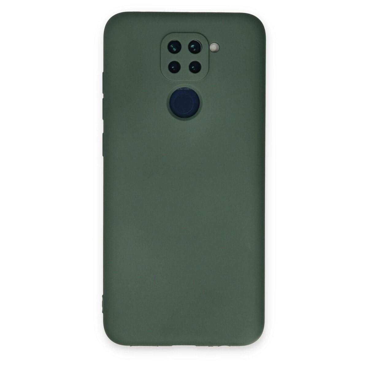 Xiaomi Redmi Note 9 Kılıf Nano İçi Kadife Silikon - Koyu Yeşil