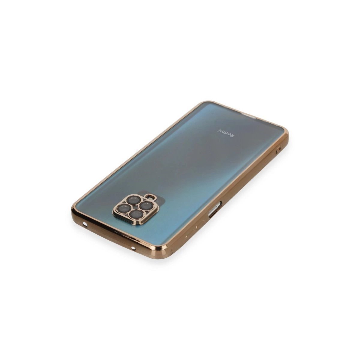 Xiaomi Redmi Note 9 Pro Kılıf Razer Lensli Silikon - Gold