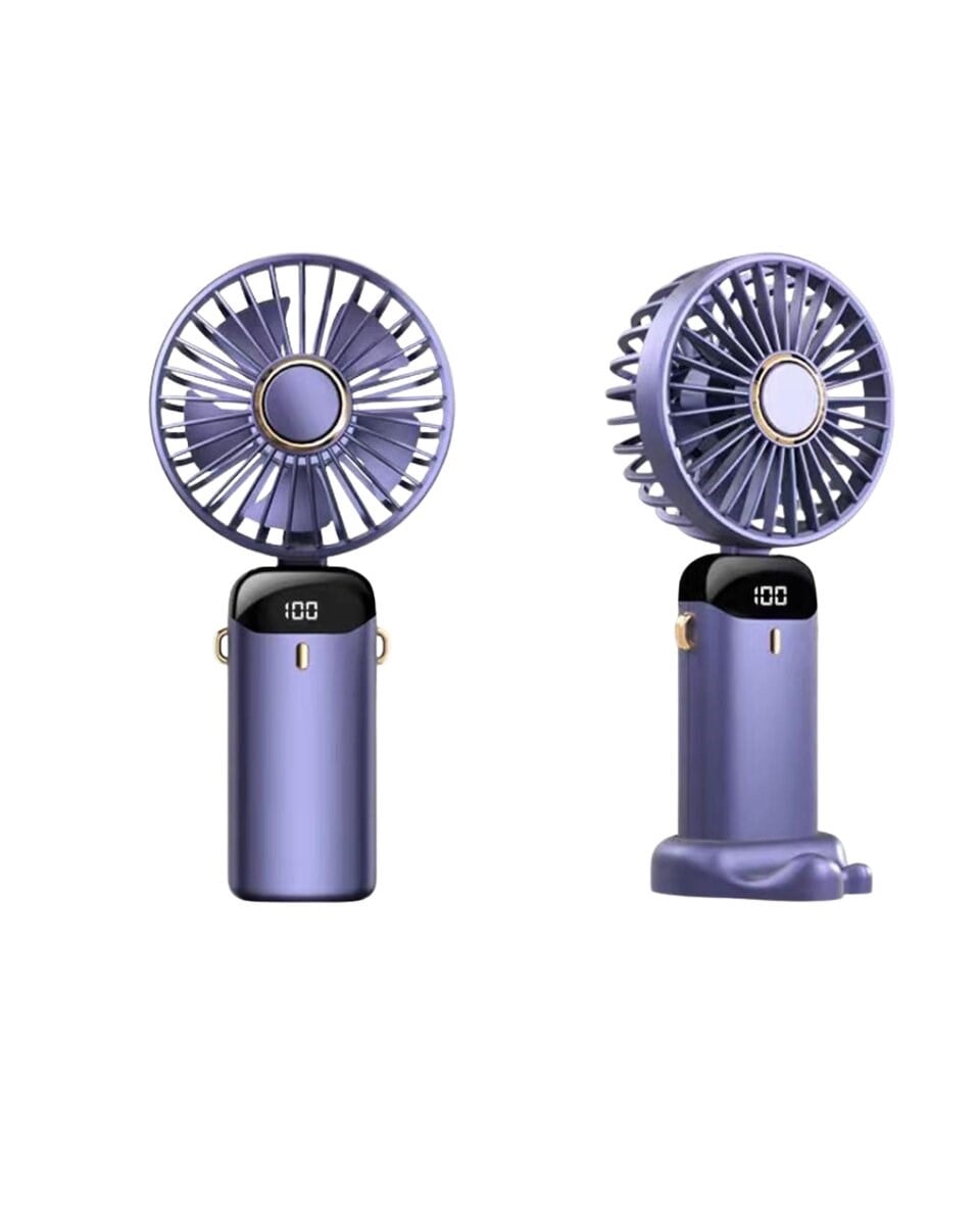Yüksek Hava Akışlı Dijital Ekranlı Mini El Fanı