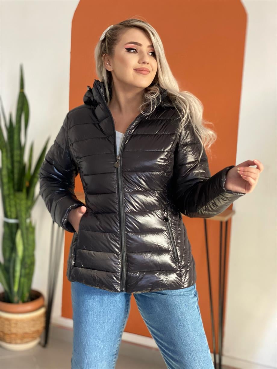 2229 Siyah Şişme Mont