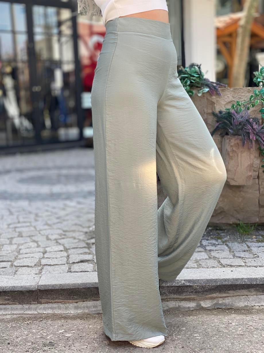 Ayrobin Keten Palazzo Pantalon 