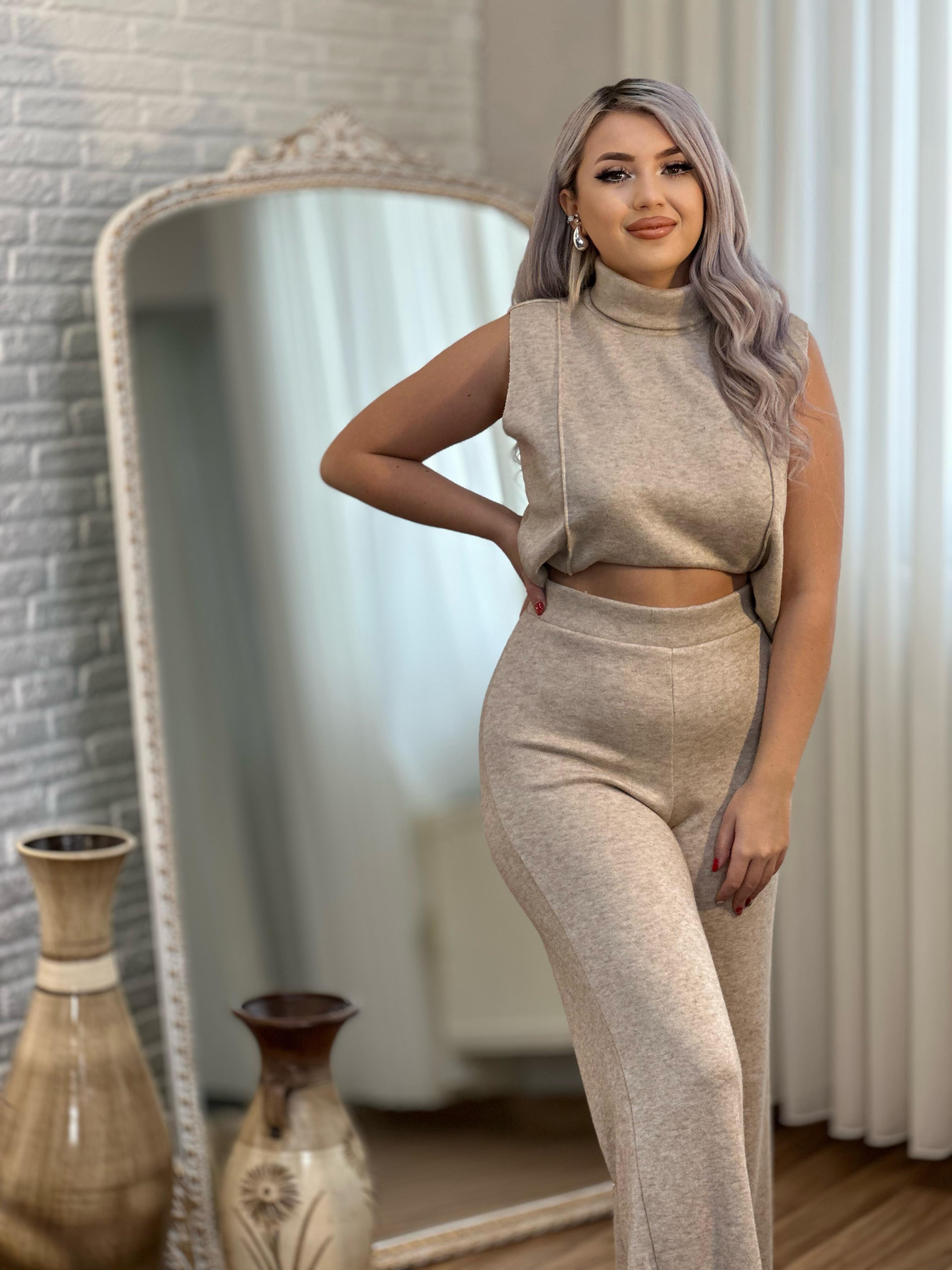 Balıkçı Yaka Triko Takım 