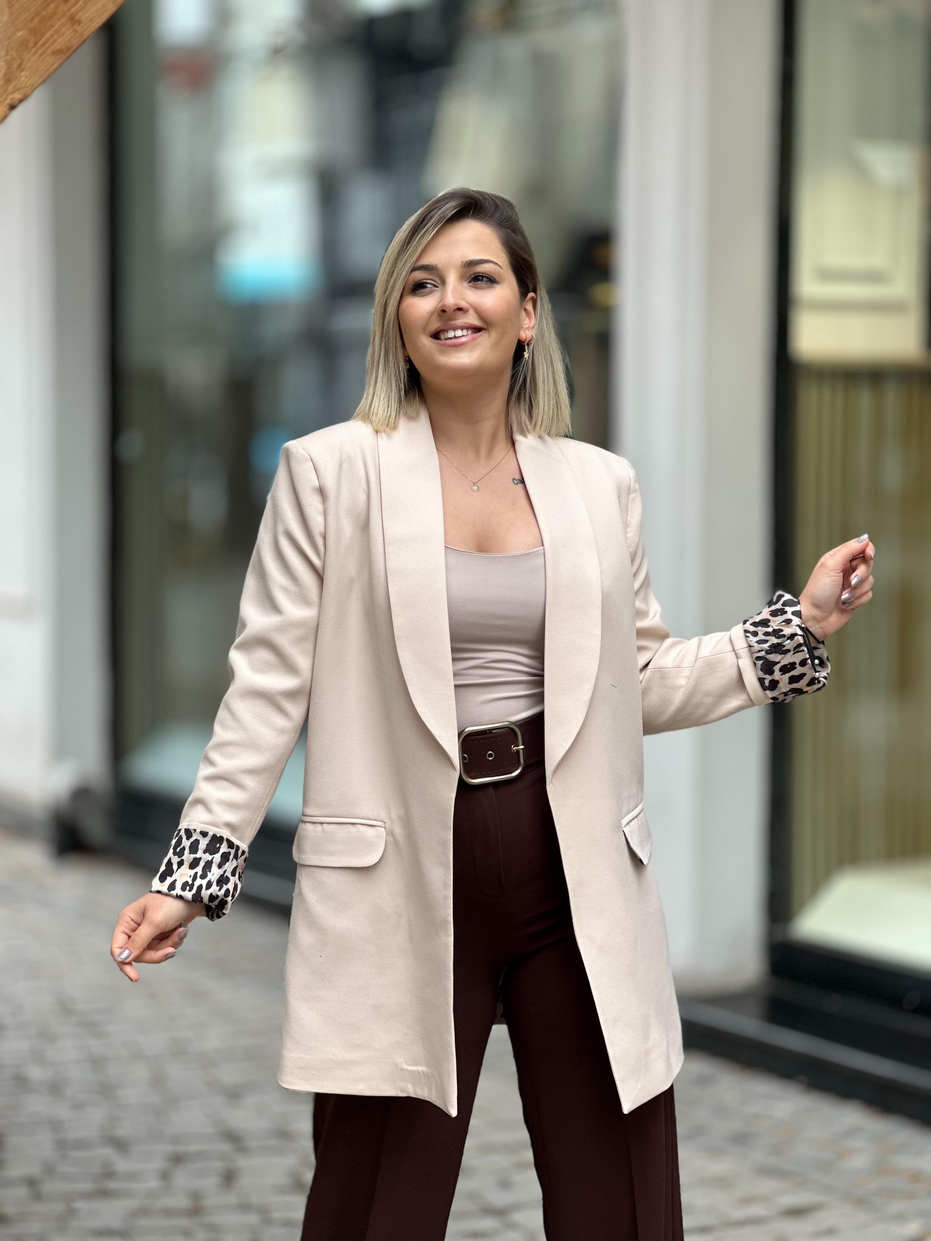 Bej Blazer Ceket