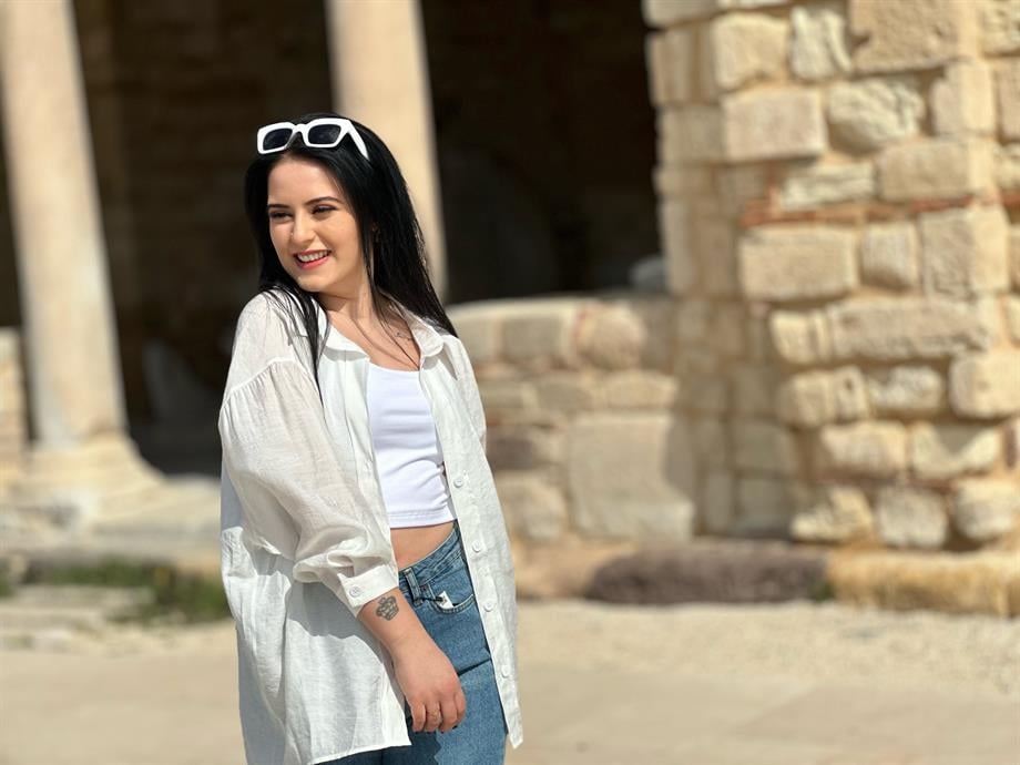 Beyaz Salaş Gömlek