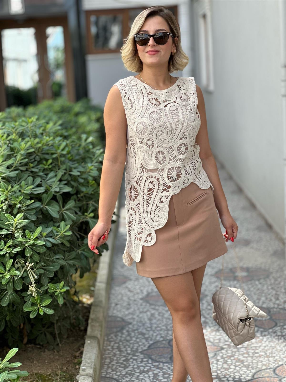Dantel Zr Model Tasarım Bluz 