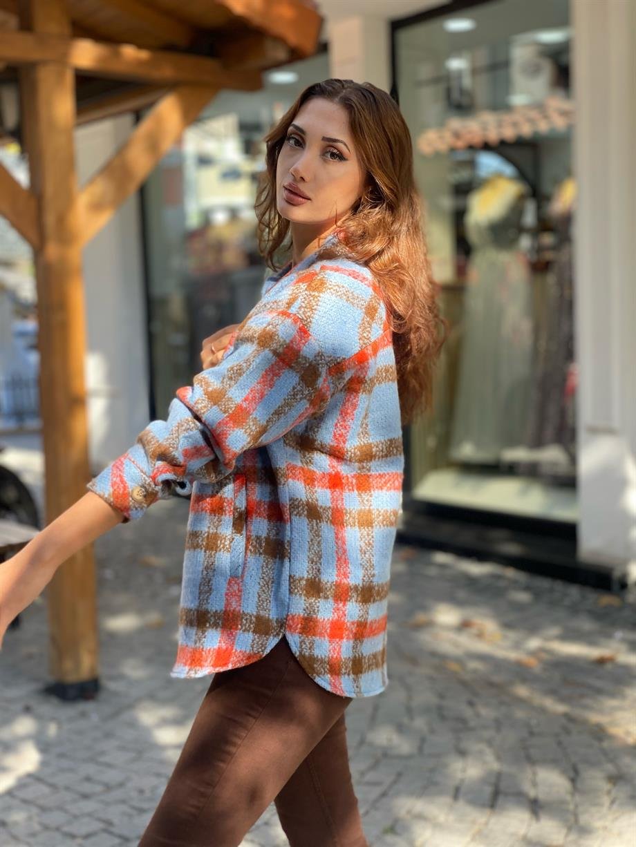 Ekoseli Oduncu Gömlek Ceket