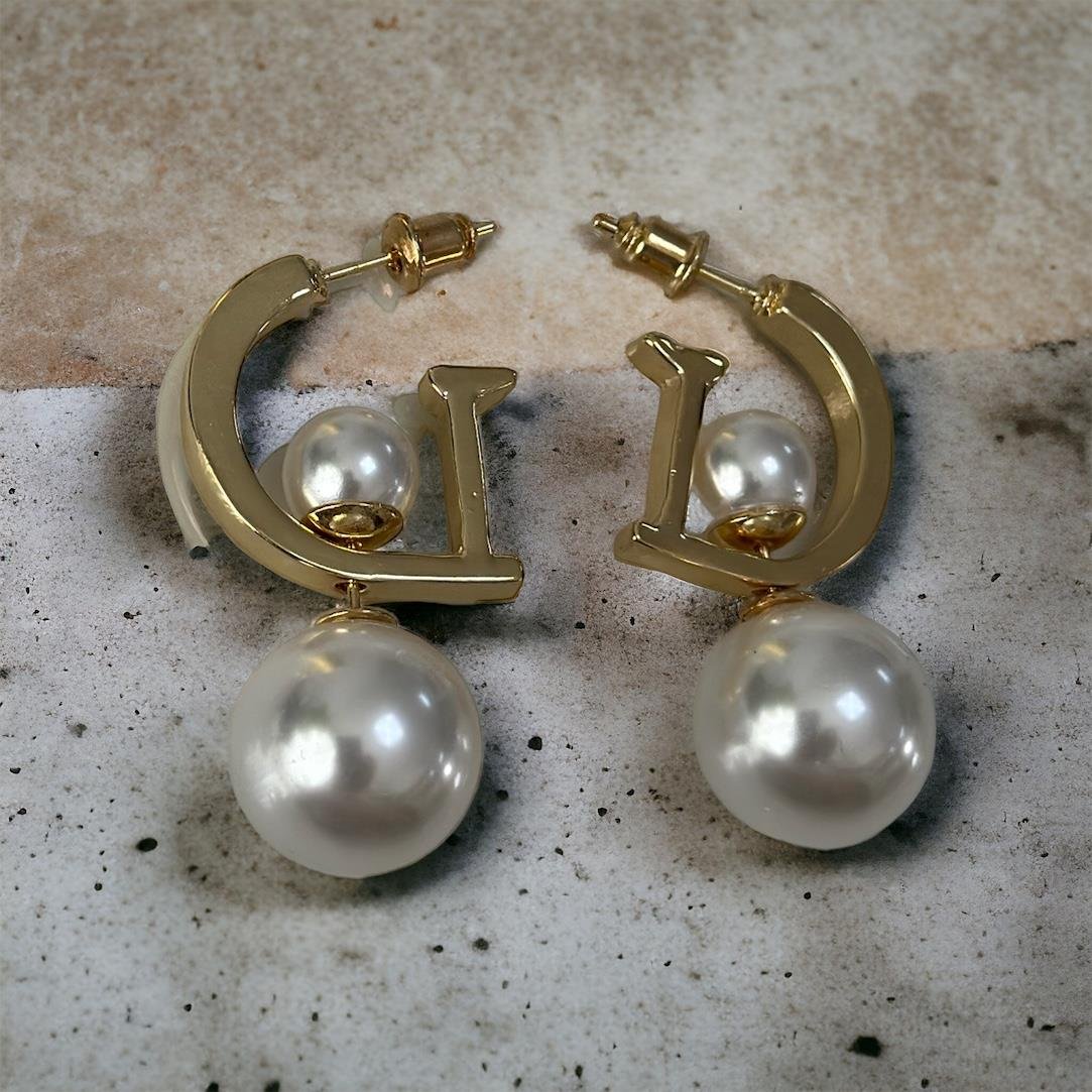 İnci Gold Küpe