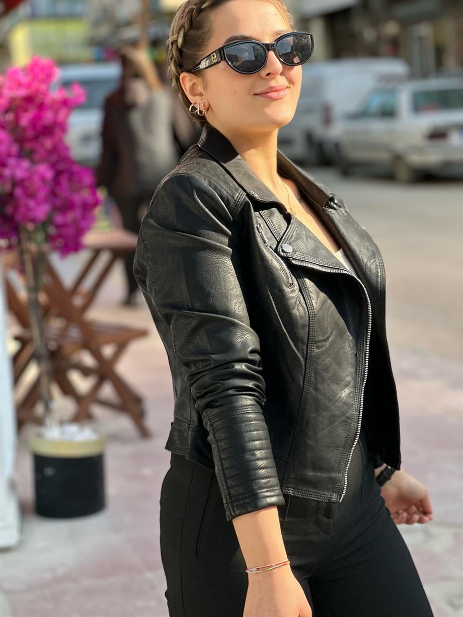 İthal Deri Ceket 