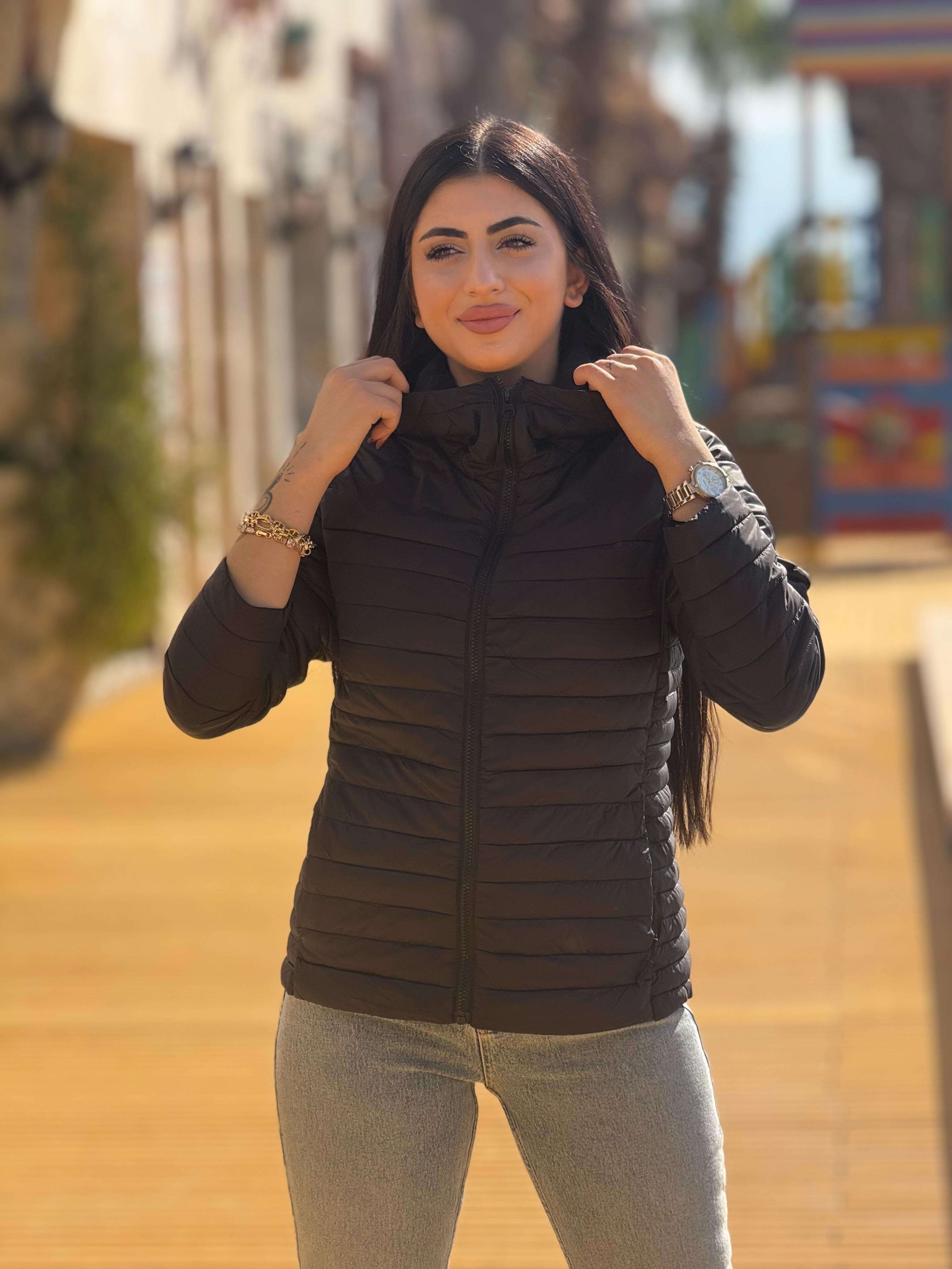 İthal Şişme Kapüşonlu Mont