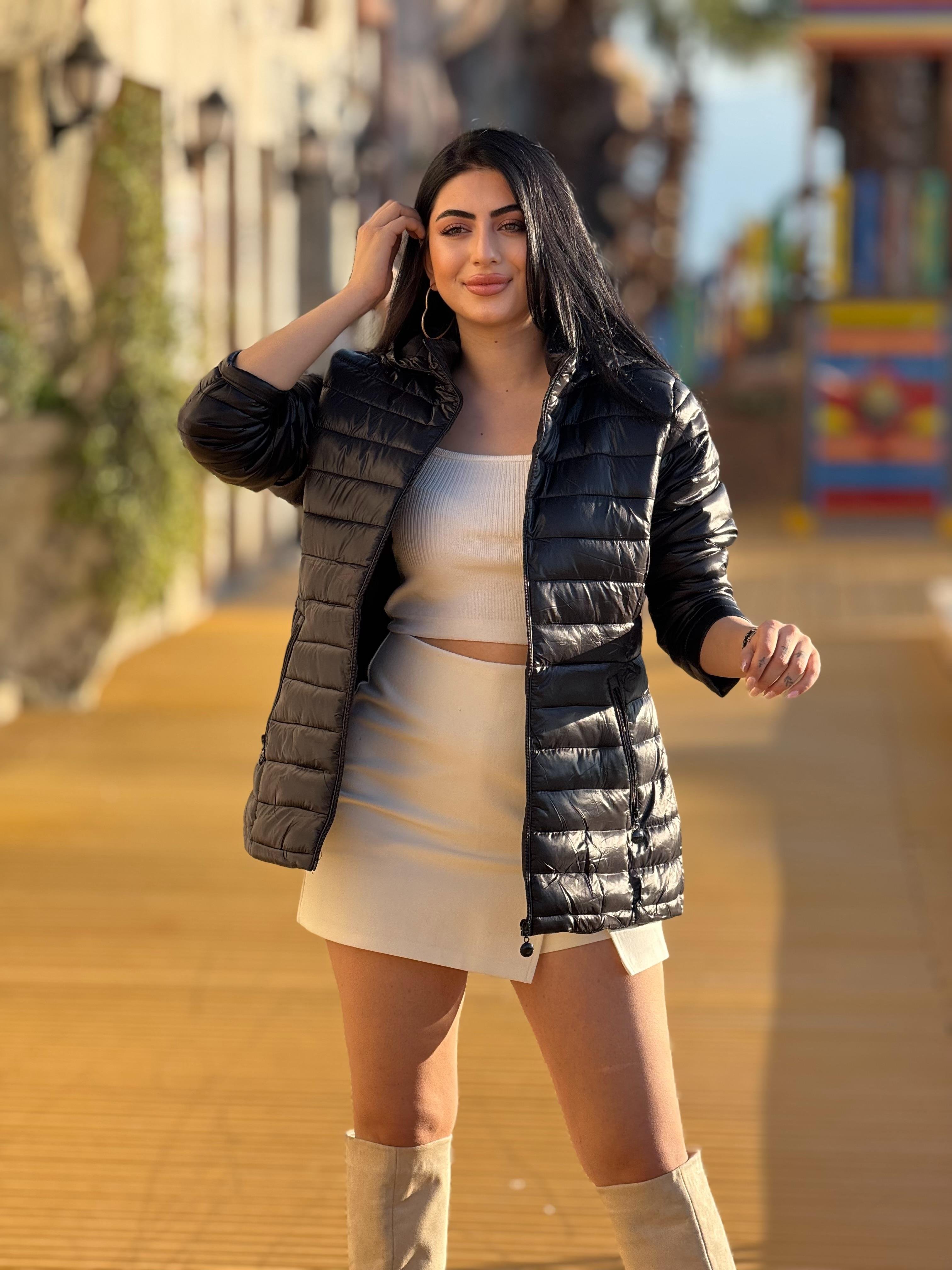 İthal Şişme Siyah Mont
