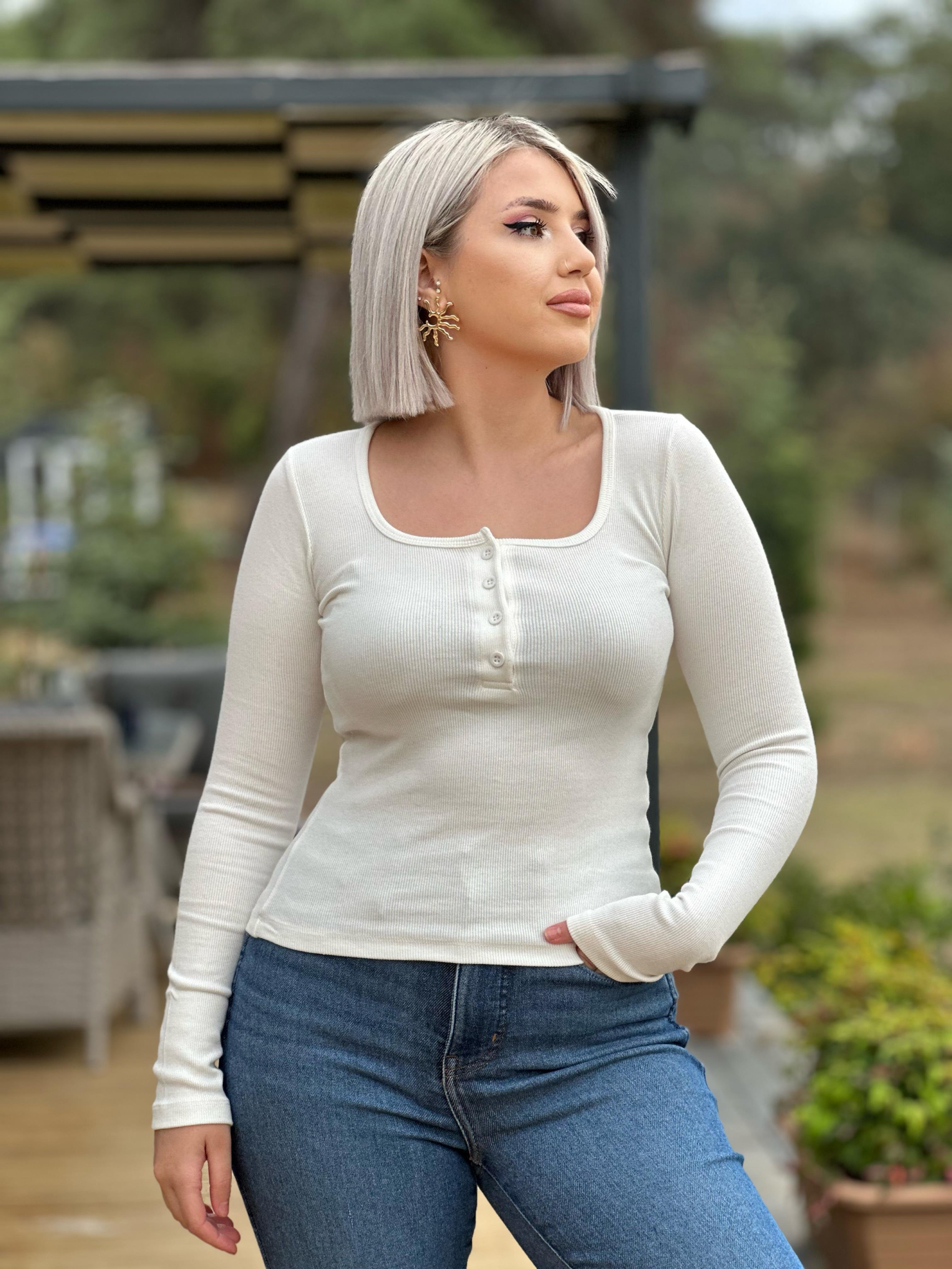 Karol Basic Beyaz Badi