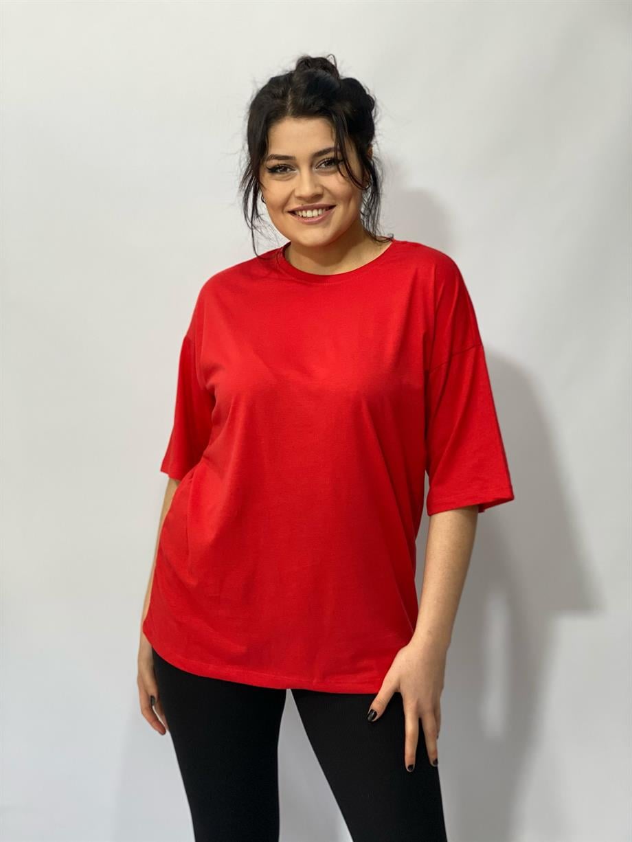 Kırmızı Basic Tişört