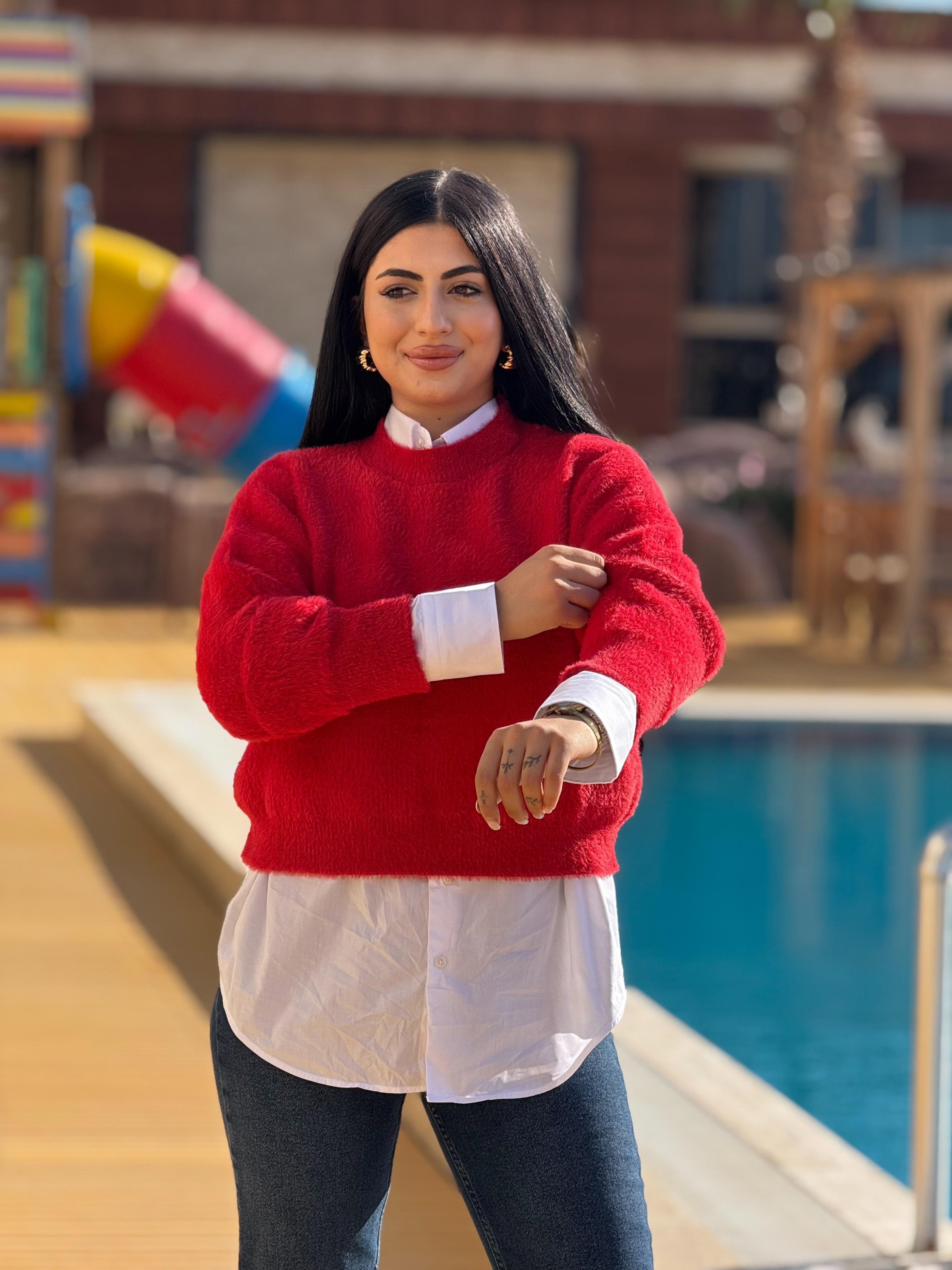 Kırmzı Yumoş Kazak 