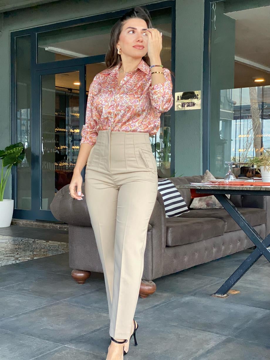 Krem Karol Pensli Pantalon 