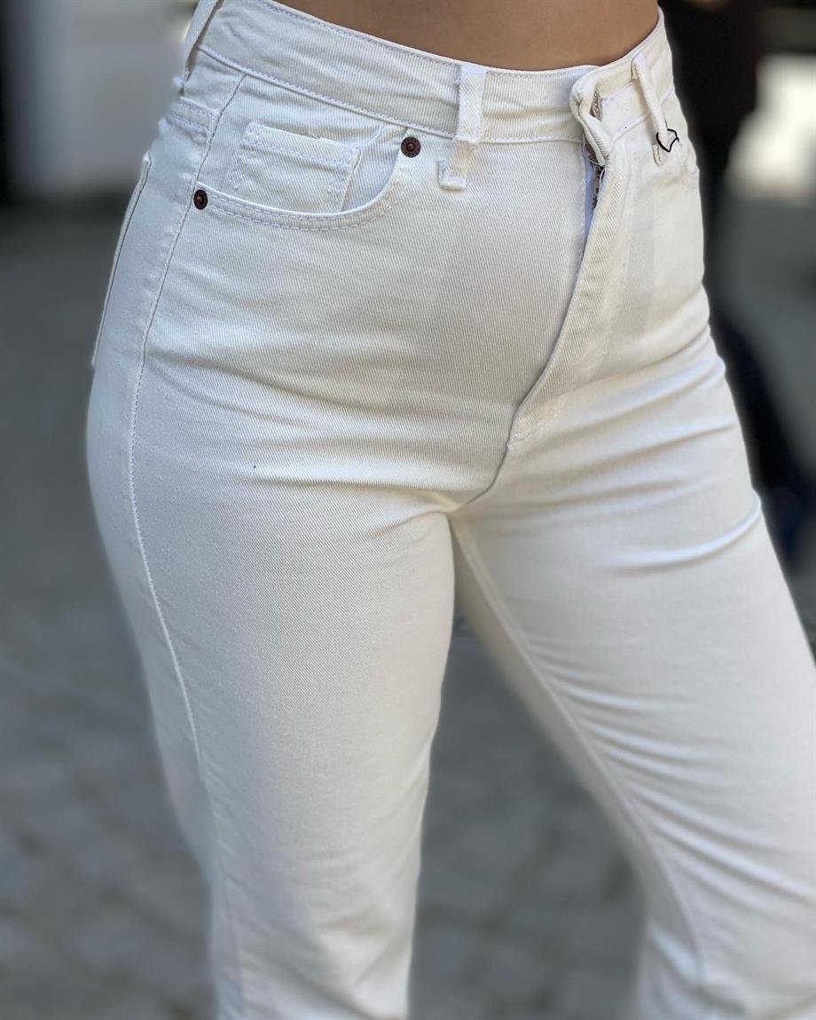 Krem Mom Jean