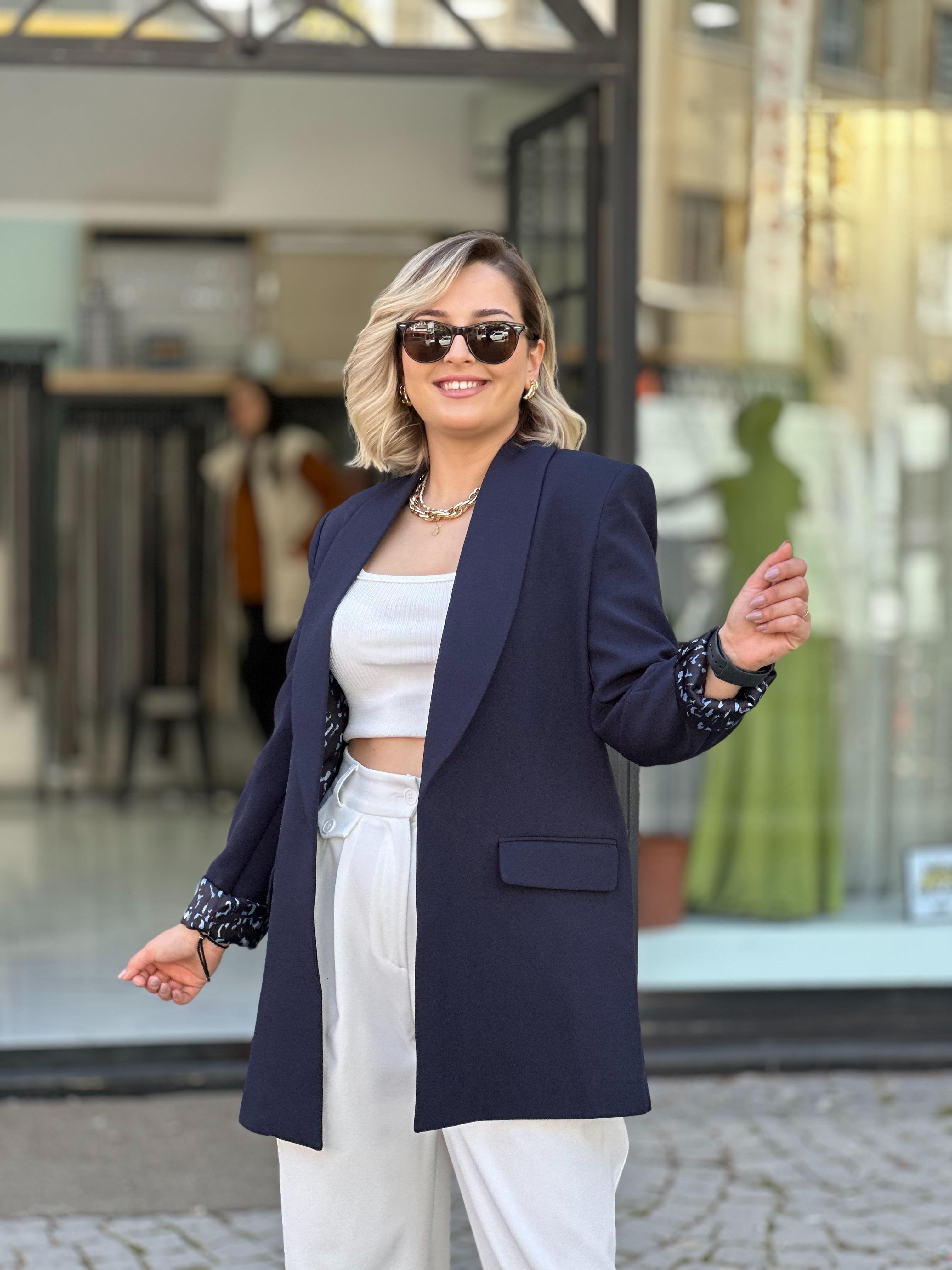 Lacivert Blazer Ceket