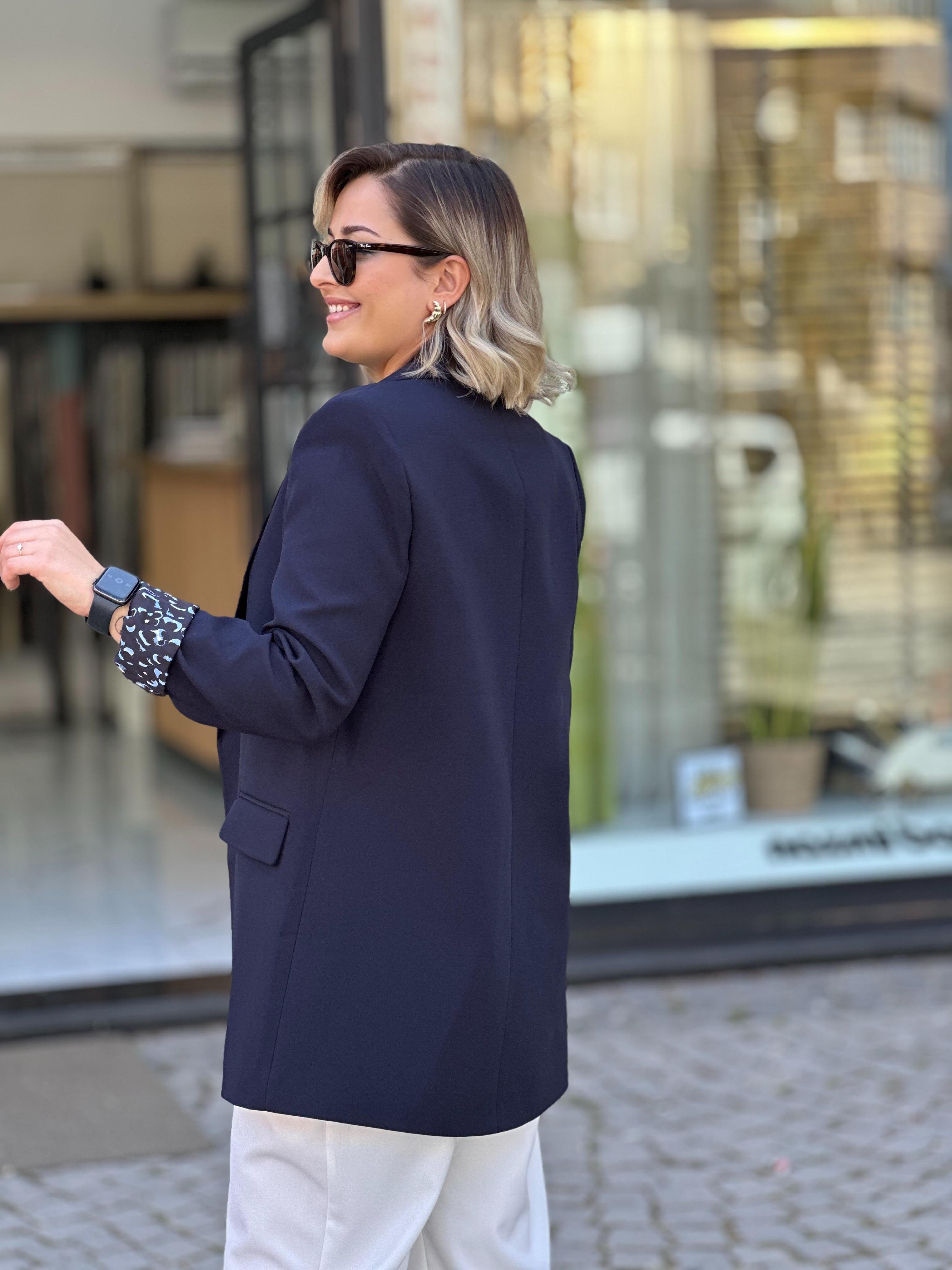 Lacivert Blazer Ceket