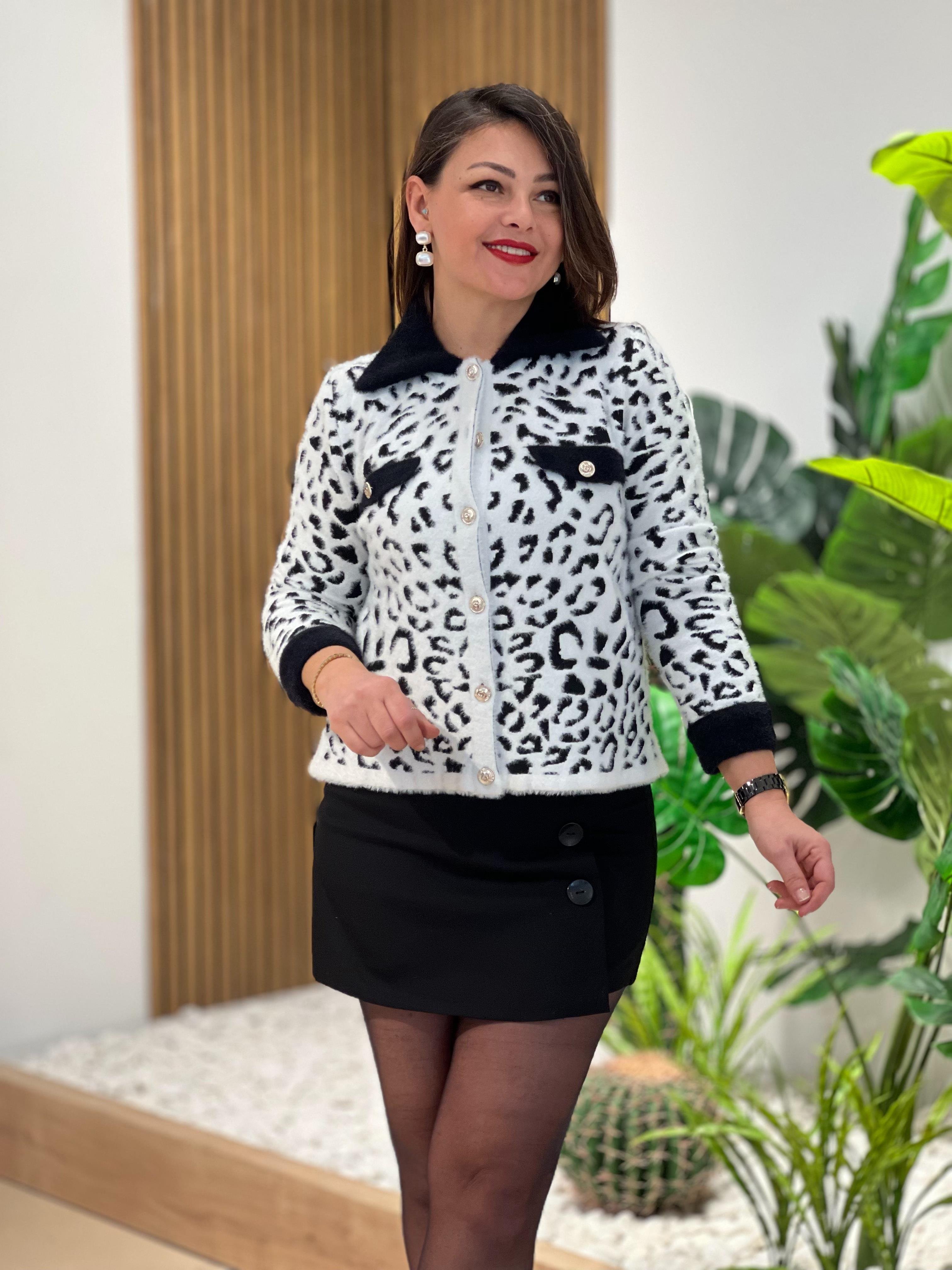 Leopar Ceket Hırka